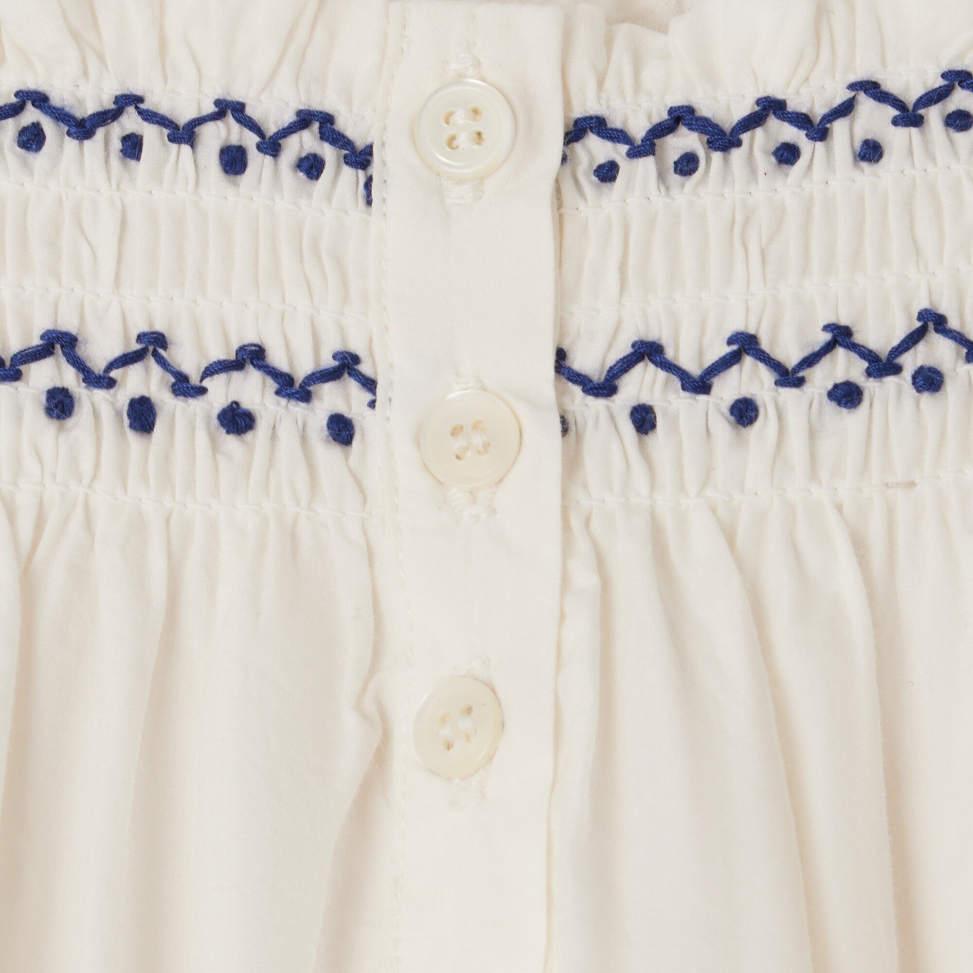 Baby Girls White Cotton Strap Top