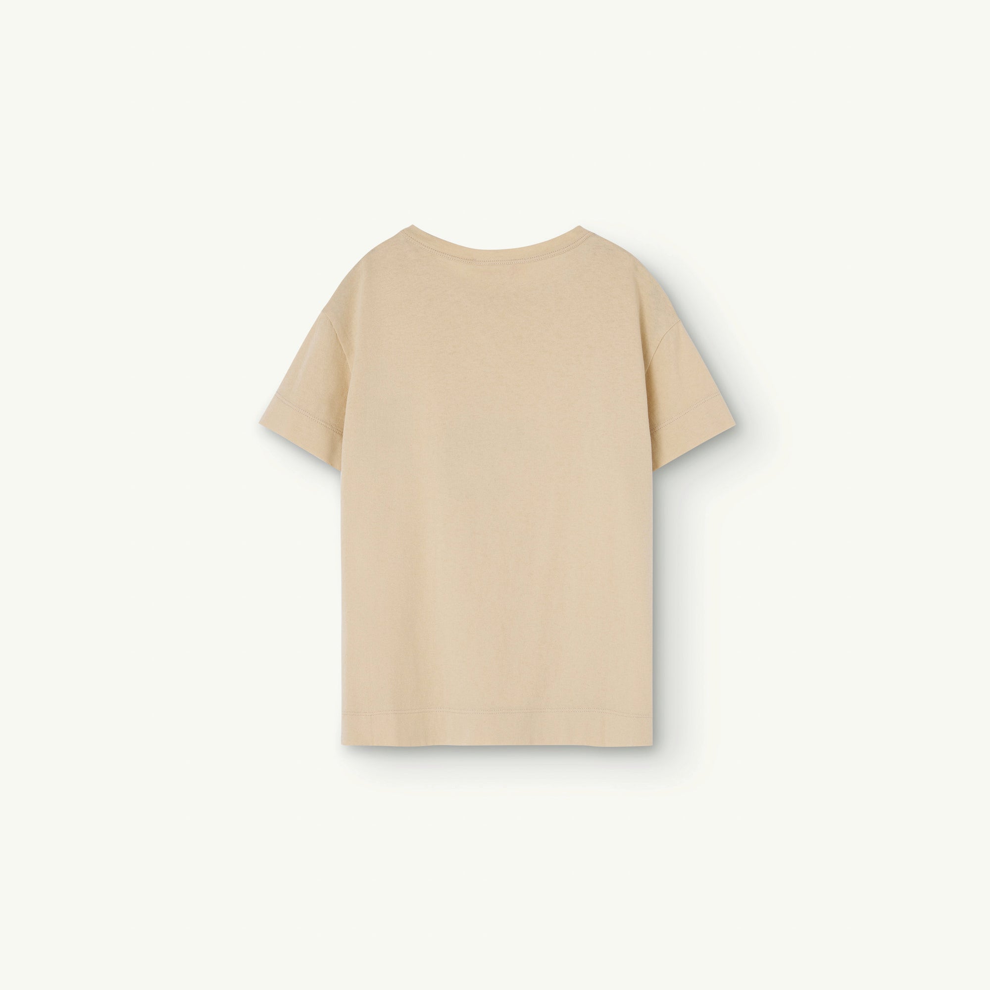 Boys & Girls Beige Printed Cotton T-Shirt