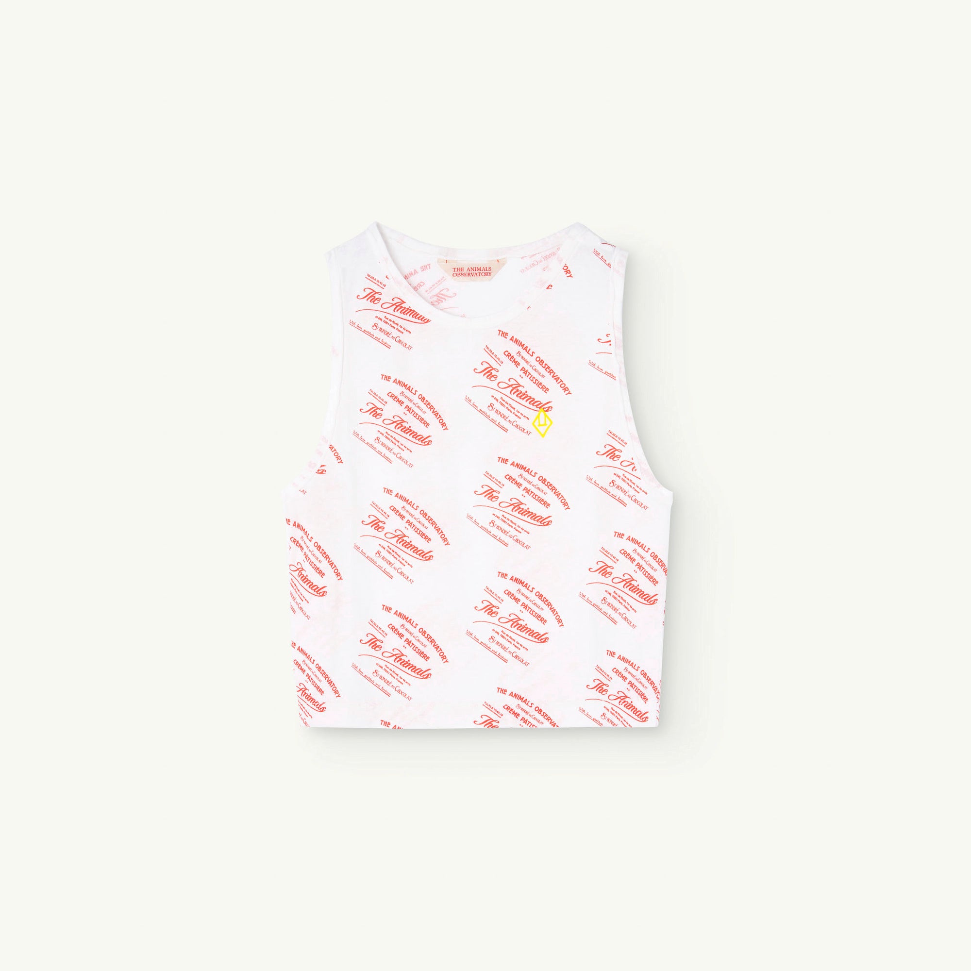 Boys & Girls White Logo Cotton Vest