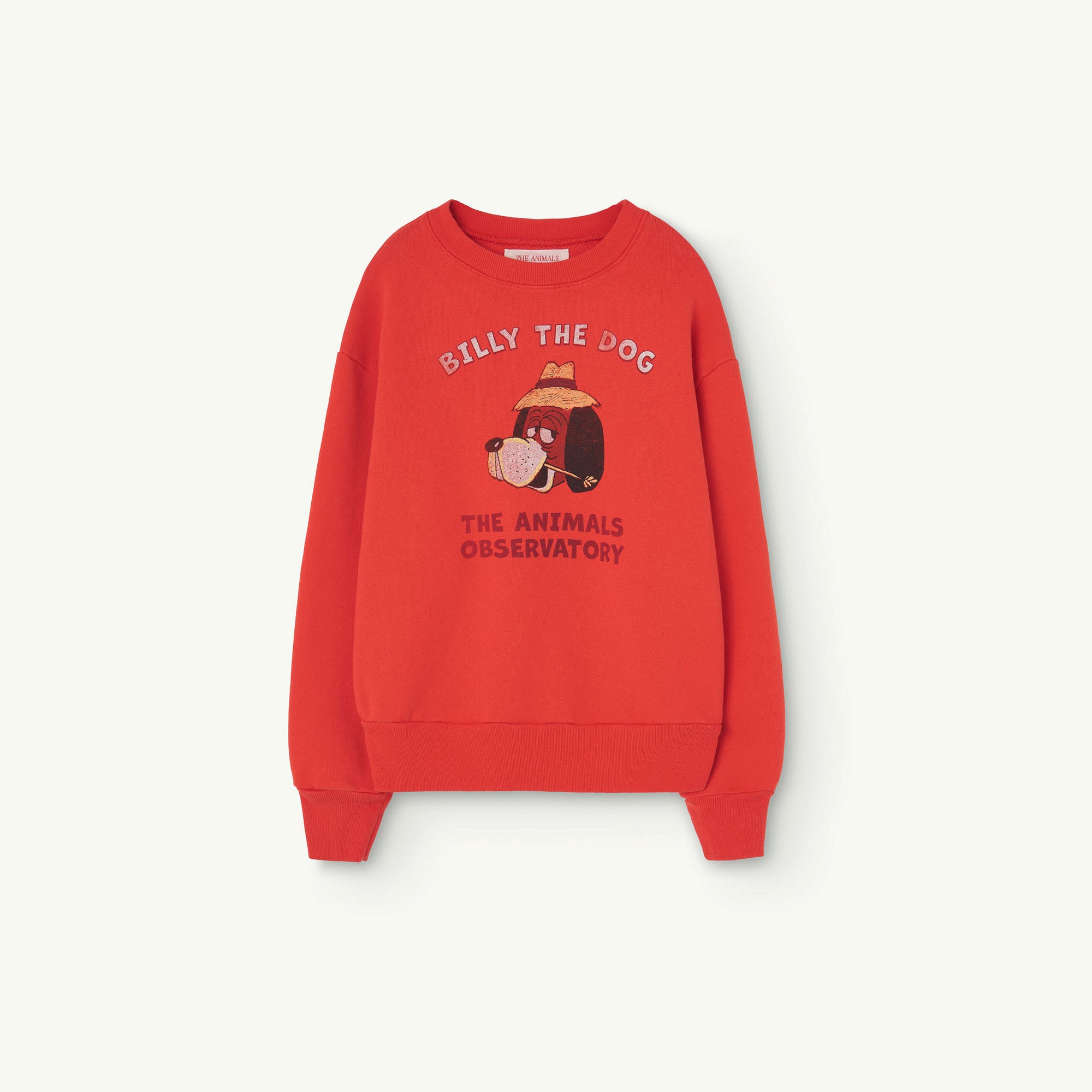 Boys & Girls Red Printed Cotton Sweatshirt