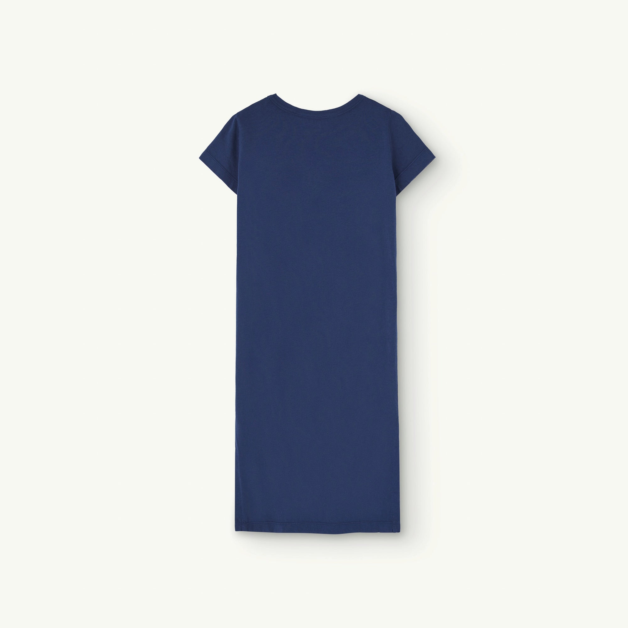 Girls Blue Printed Cotton Dress