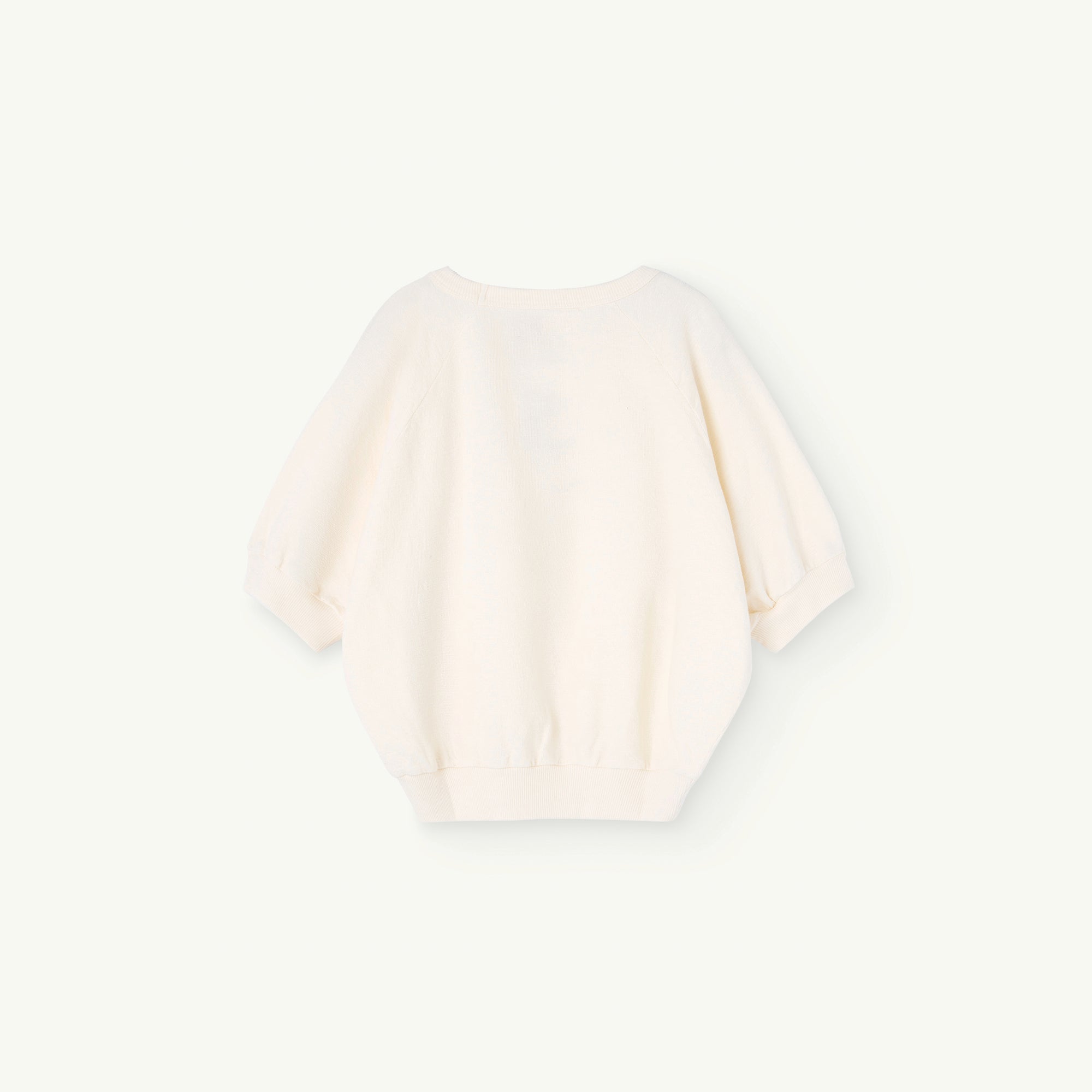 Boys & Girls White Embroidered Cotton Sweatshirt