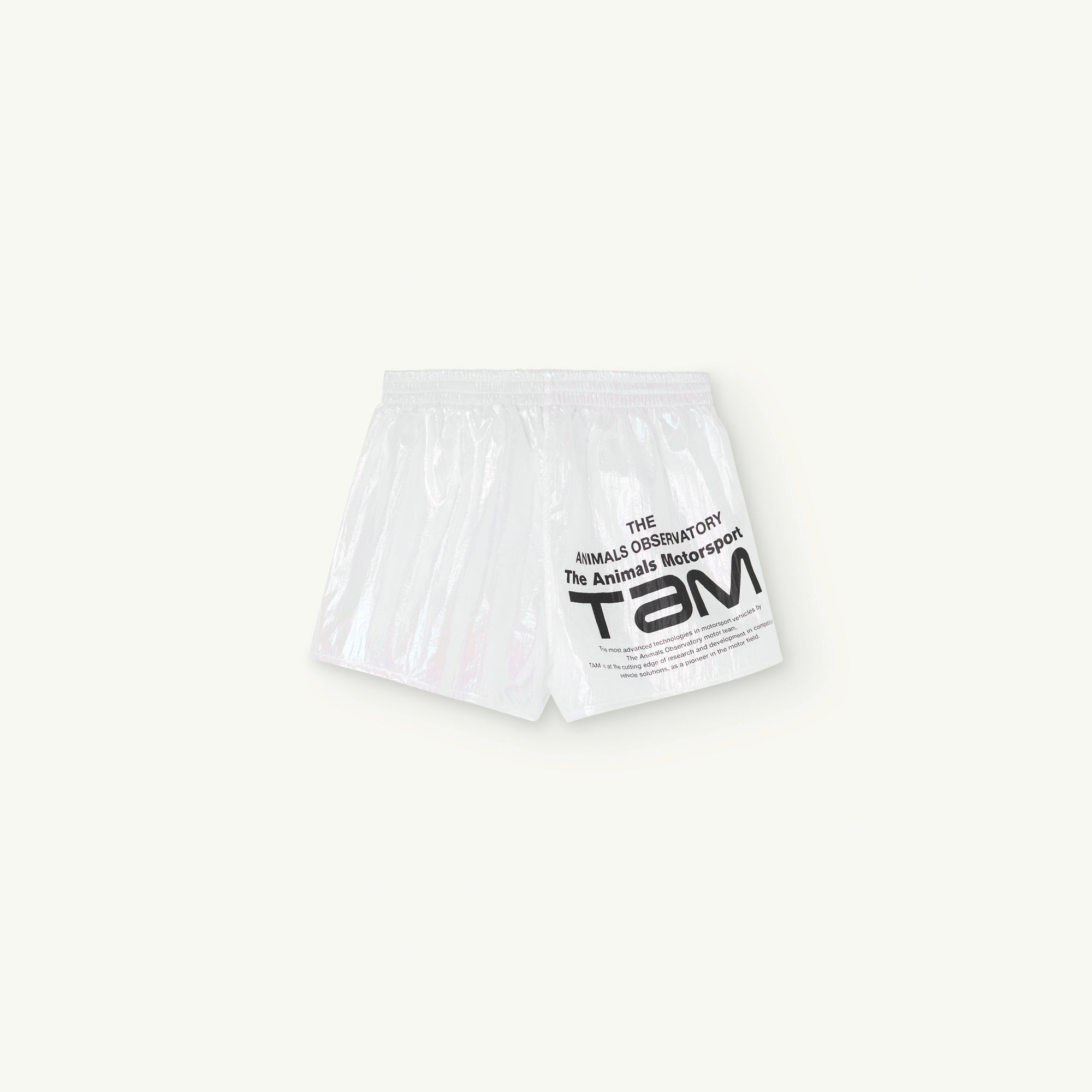 Boys & Girls White Logo Shorts