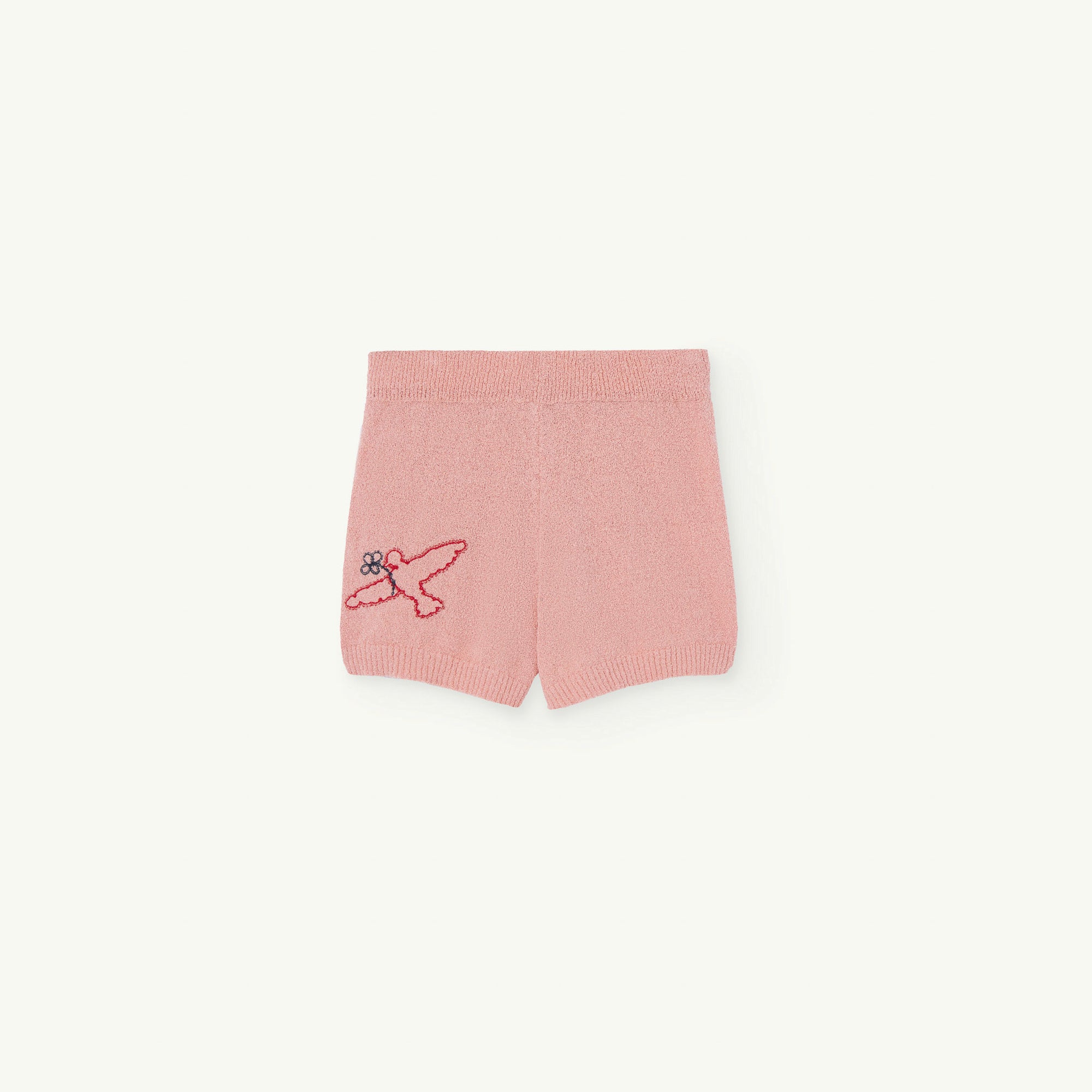 Girls Pink Bird Cotton Shorts