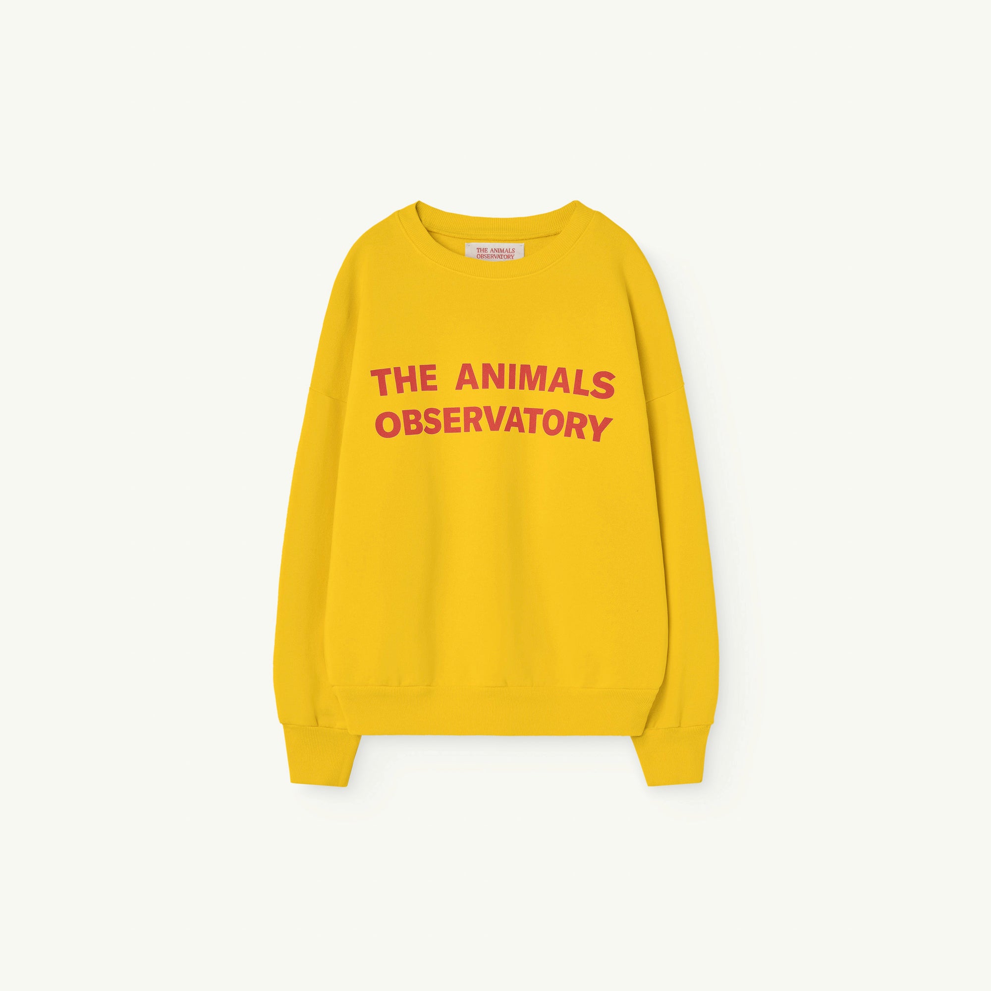 Boys & Girls Yellow Logo Cotton Sweatshirt