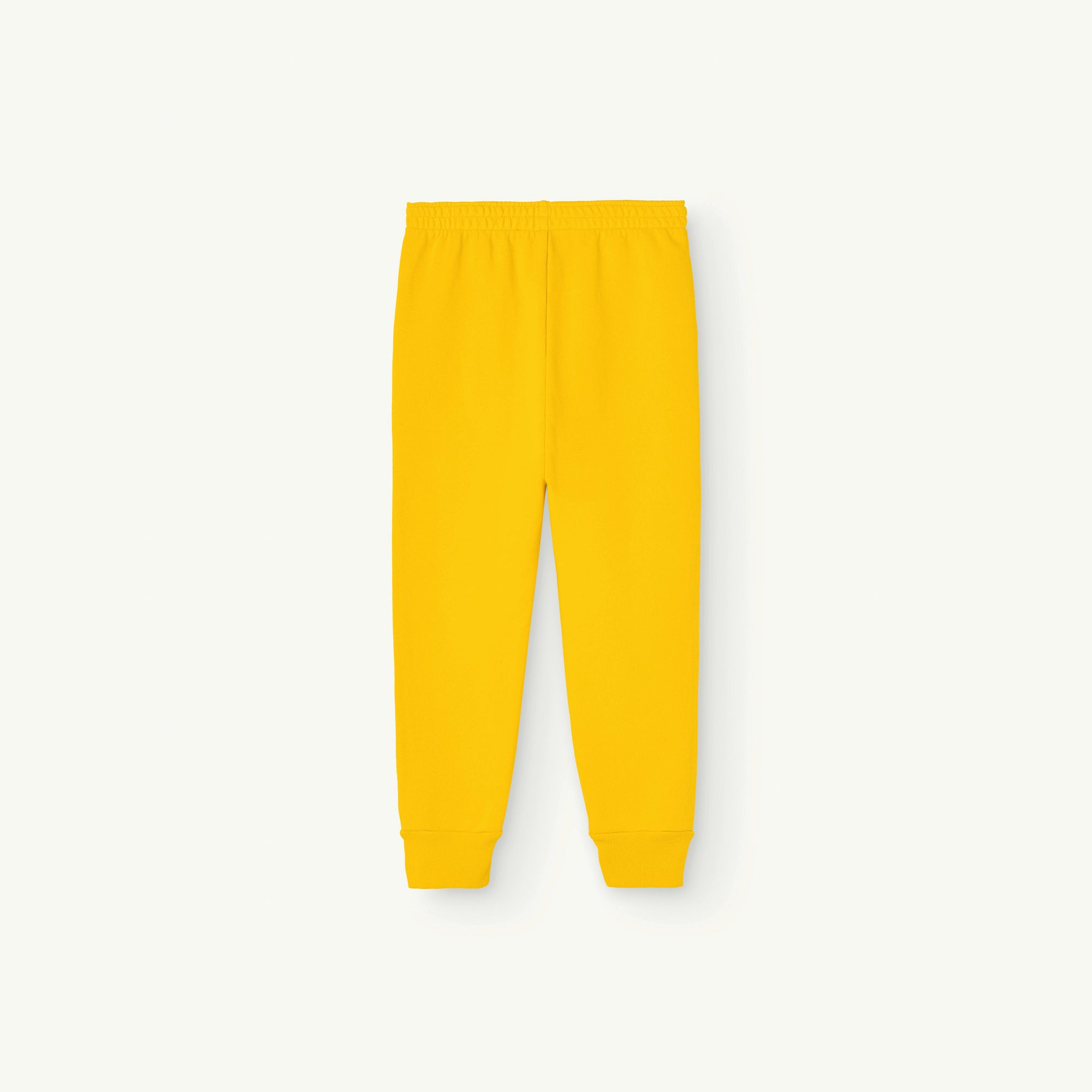 Boys & Girls Yellow Logo Cotton Trousers