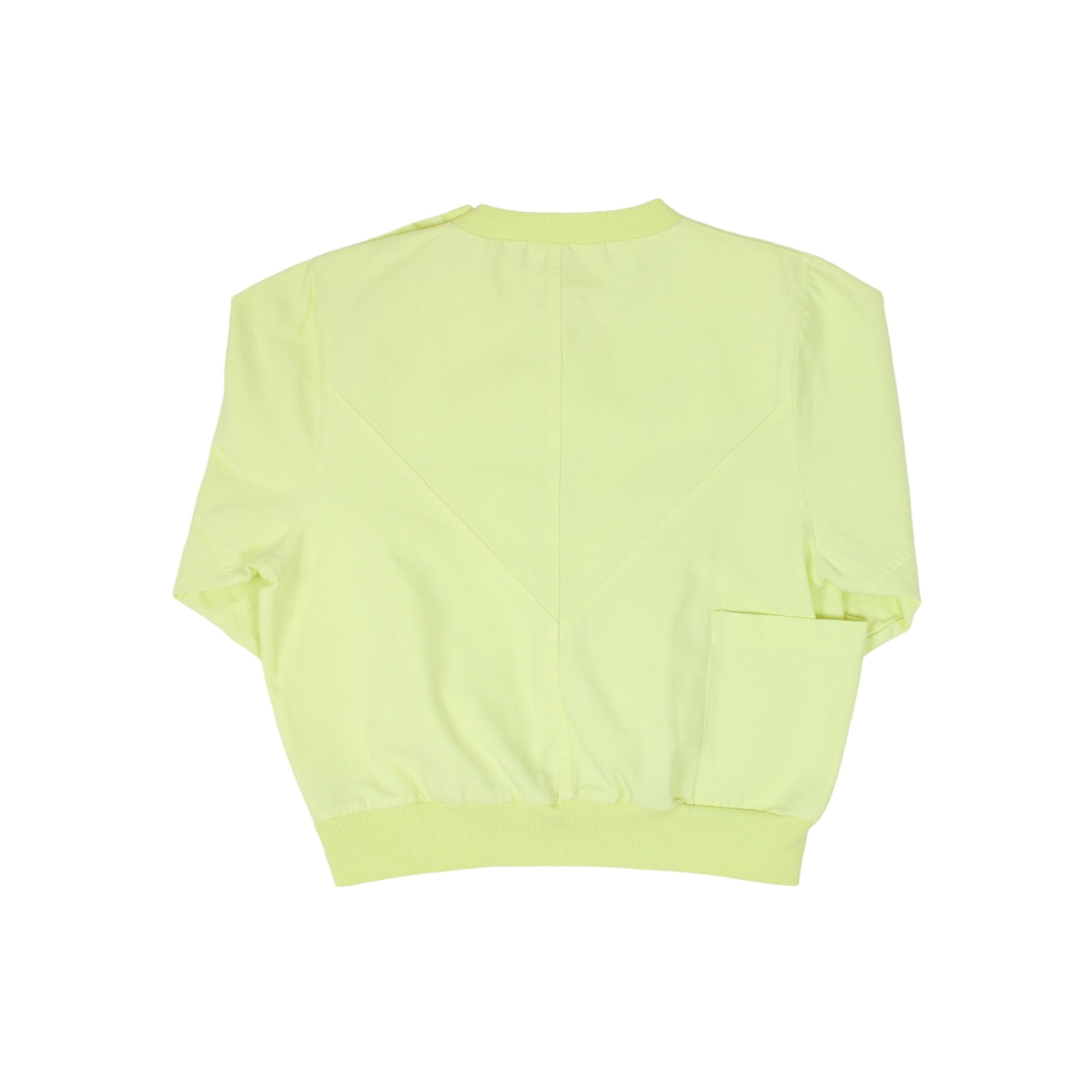 Boys & Girls Fluo Green Cotton Sweatshirt