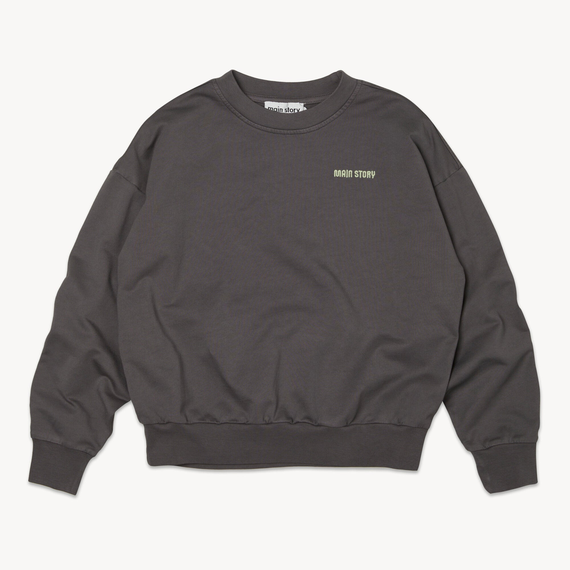 Boys & Girls Dark Brown Cotton Sweatshirt