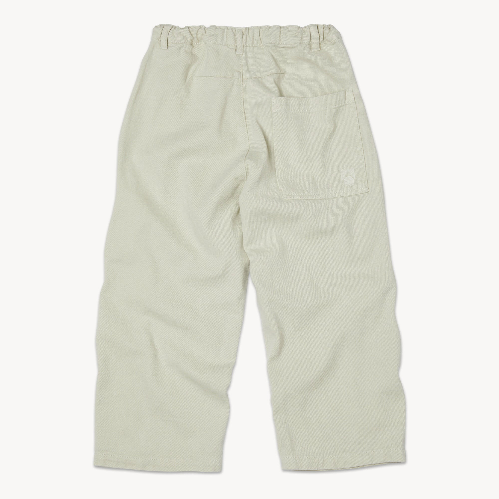 Boys & Girls White Cotton Trousers