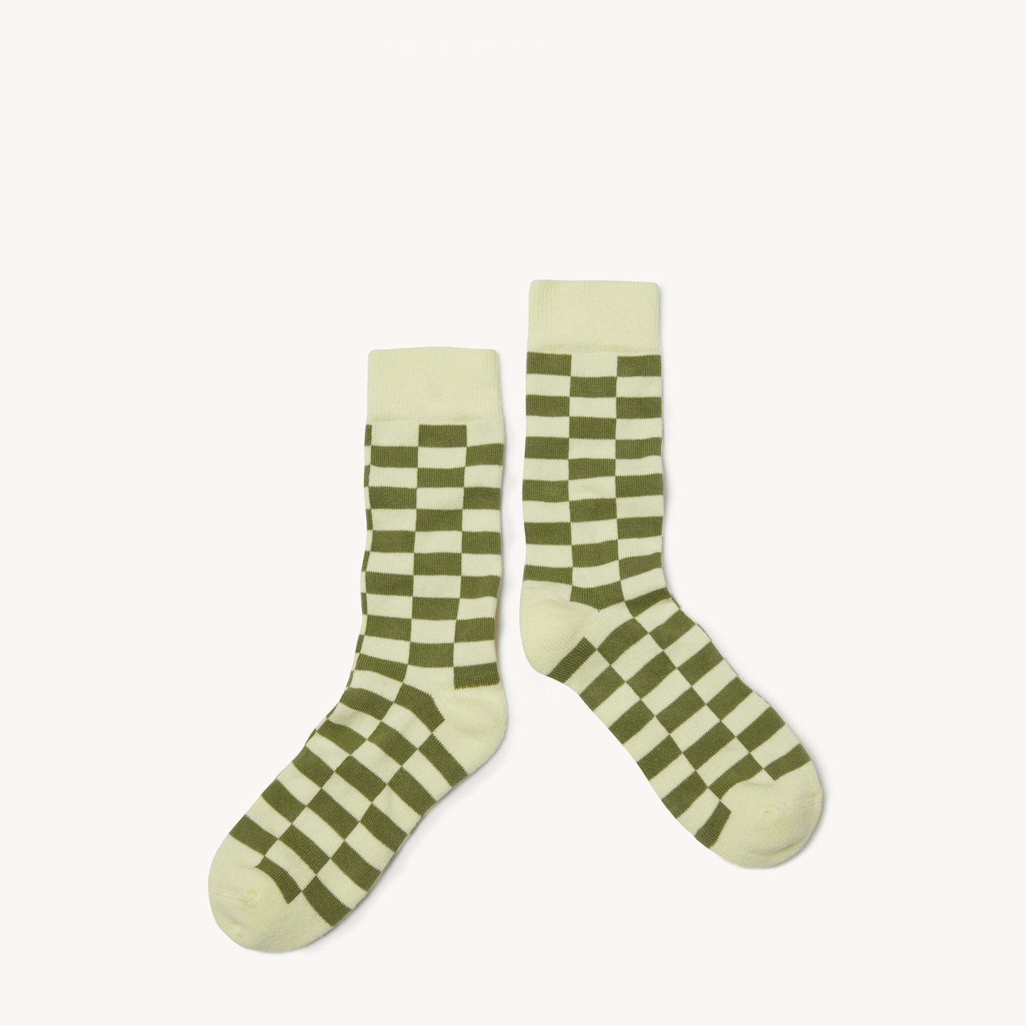 Boys & Girls Yellow Check Cotton Socks