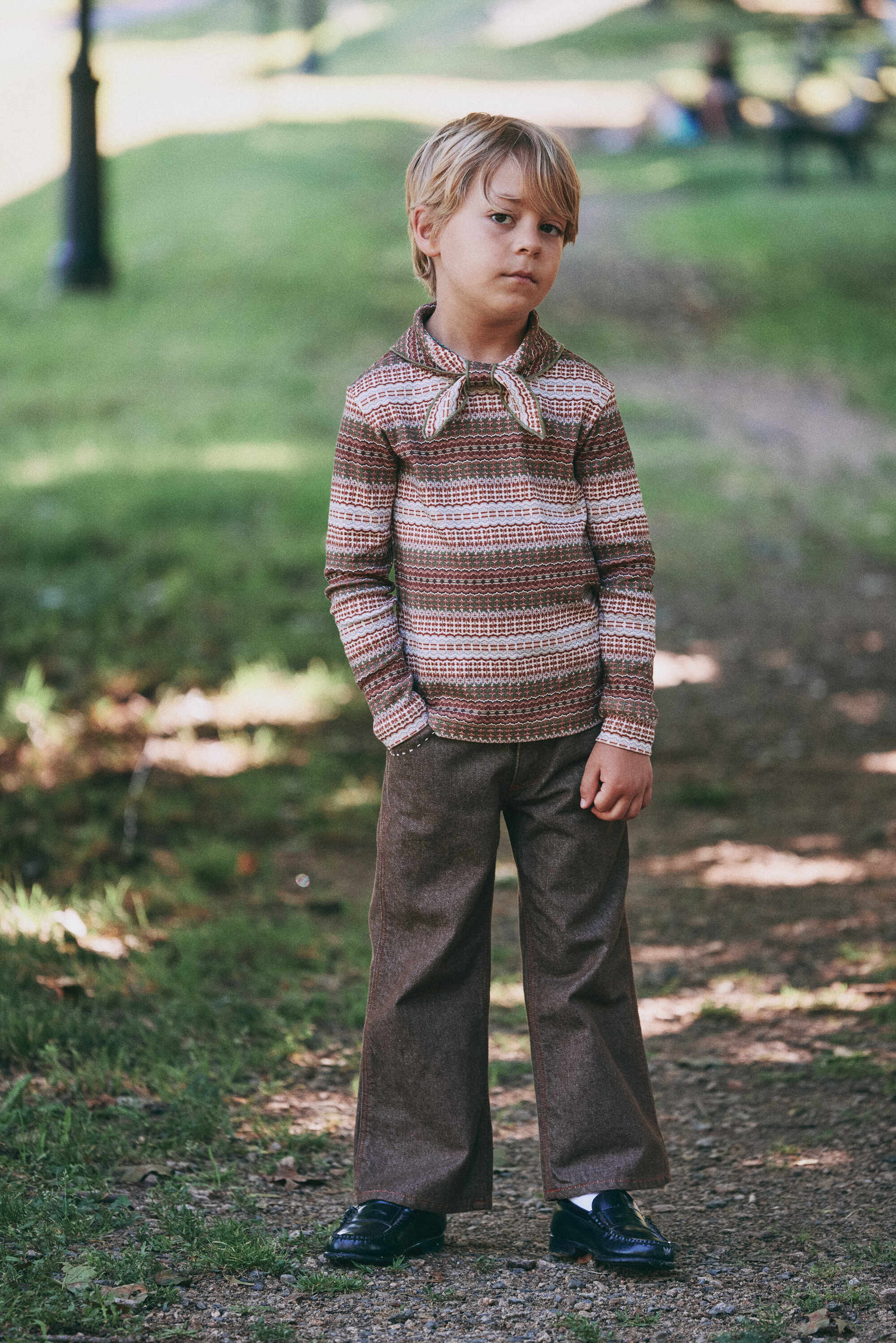 Boys & Girls Multicolor Pattern Cotton Top