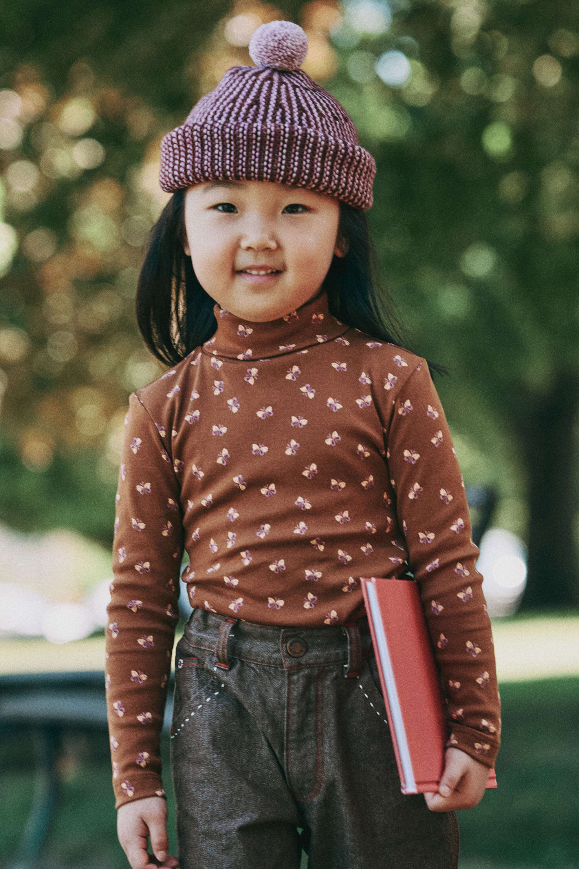 Boys & Girls Pink Wool Hat