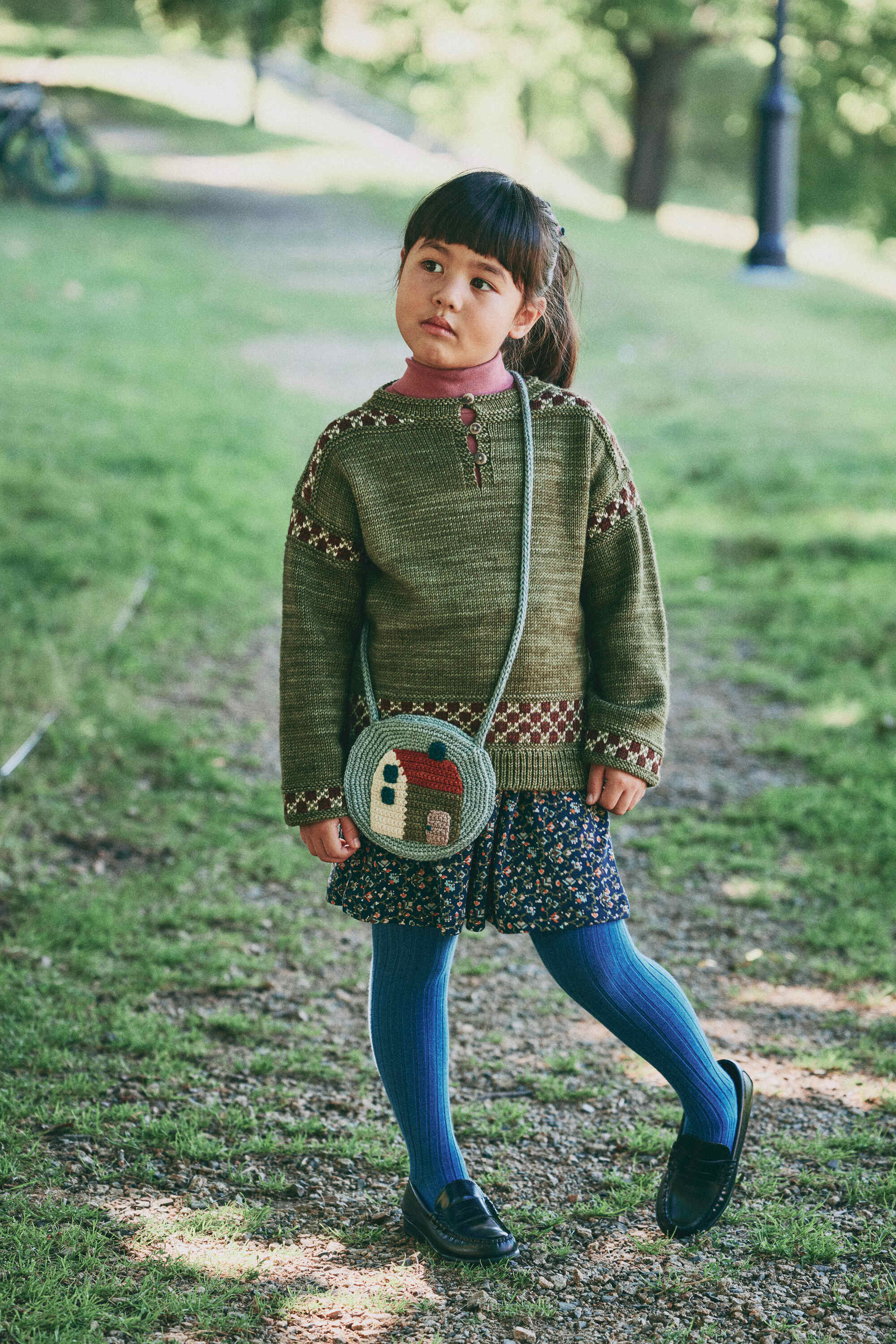Boys & Girls Mint Green Circle Shoulder Bag
