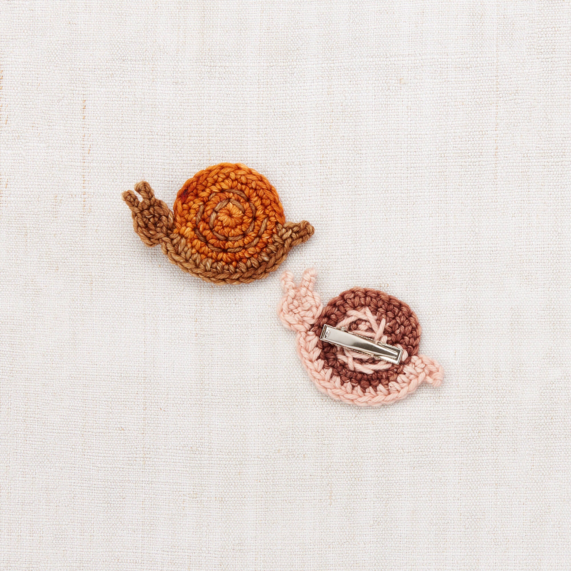 Girls Caramel Snail Hair Clips