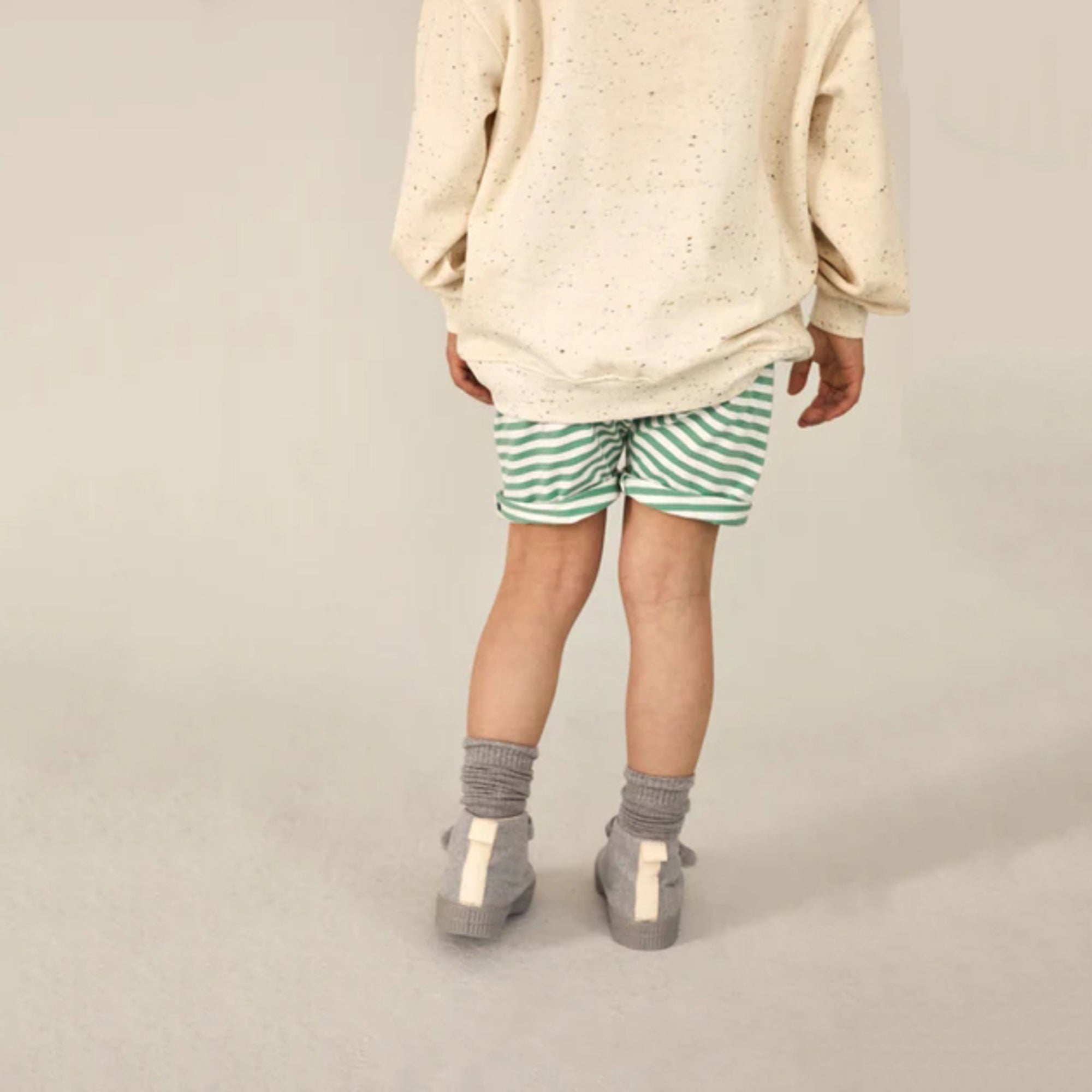 Boys & Girls Beige Cotton Hooded Sweatshirt