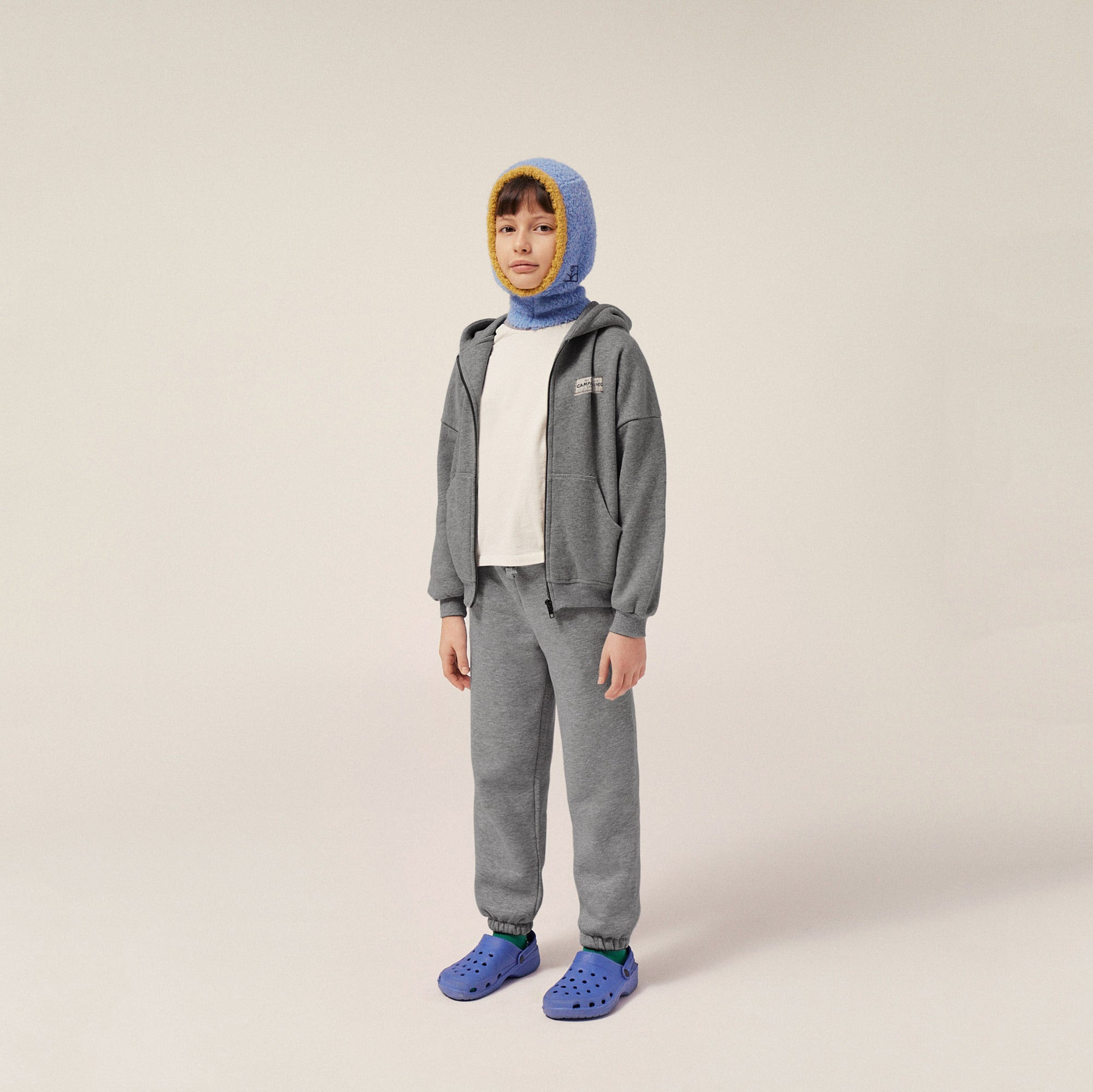 Boys & Girls Grey Cotton Trousers