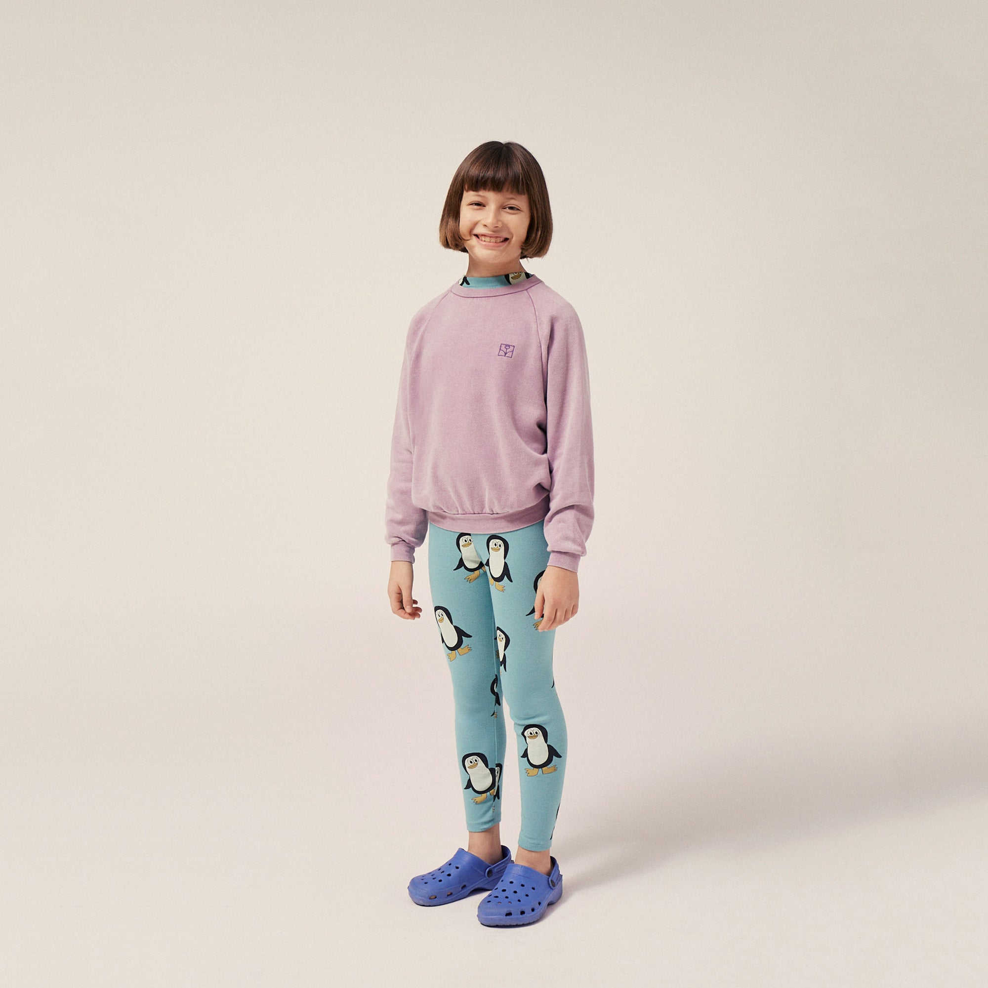 Boys & Girls Light Purple Cotton Sweatshirt