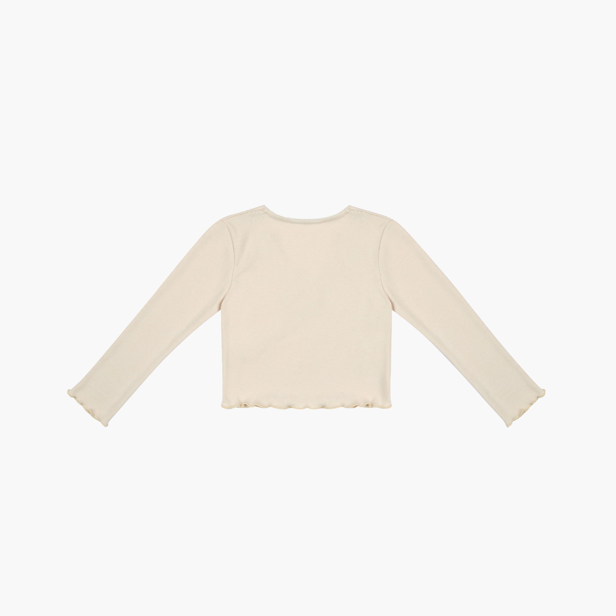 Girls Cream Ballet V-neck T-Shirt