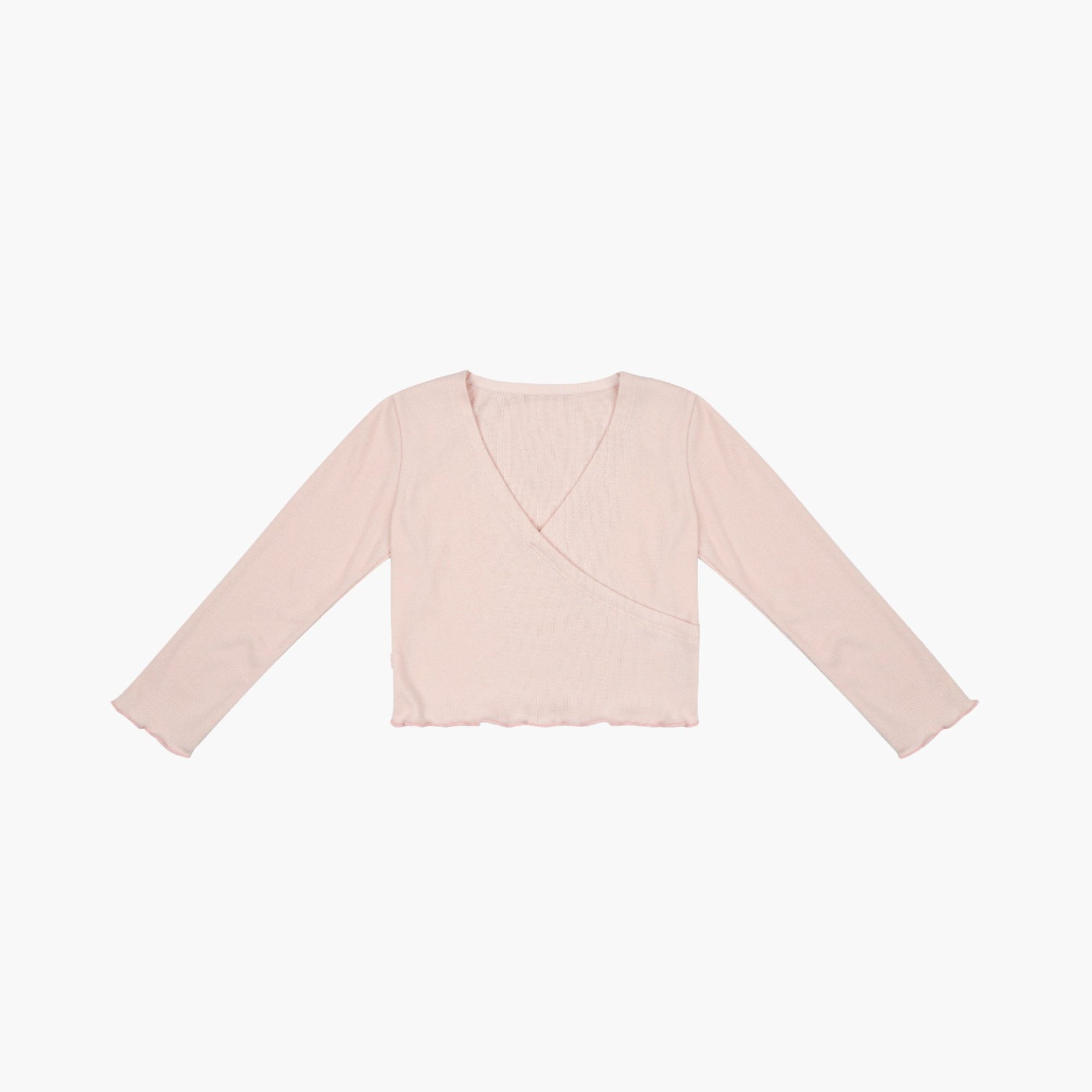 Girls Pink Ballet V-neck T-Shirt