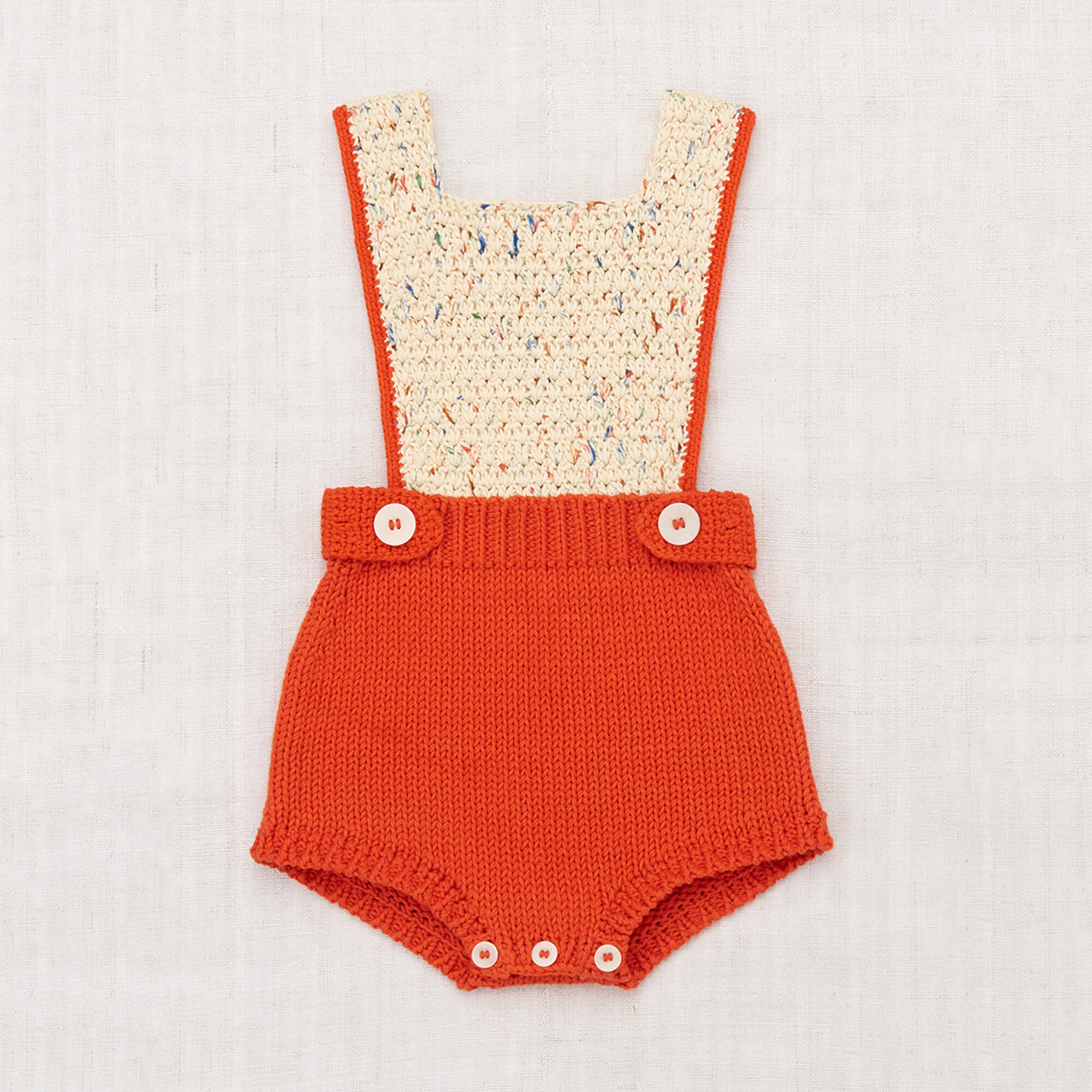 Girls Red Cotton Babysuit