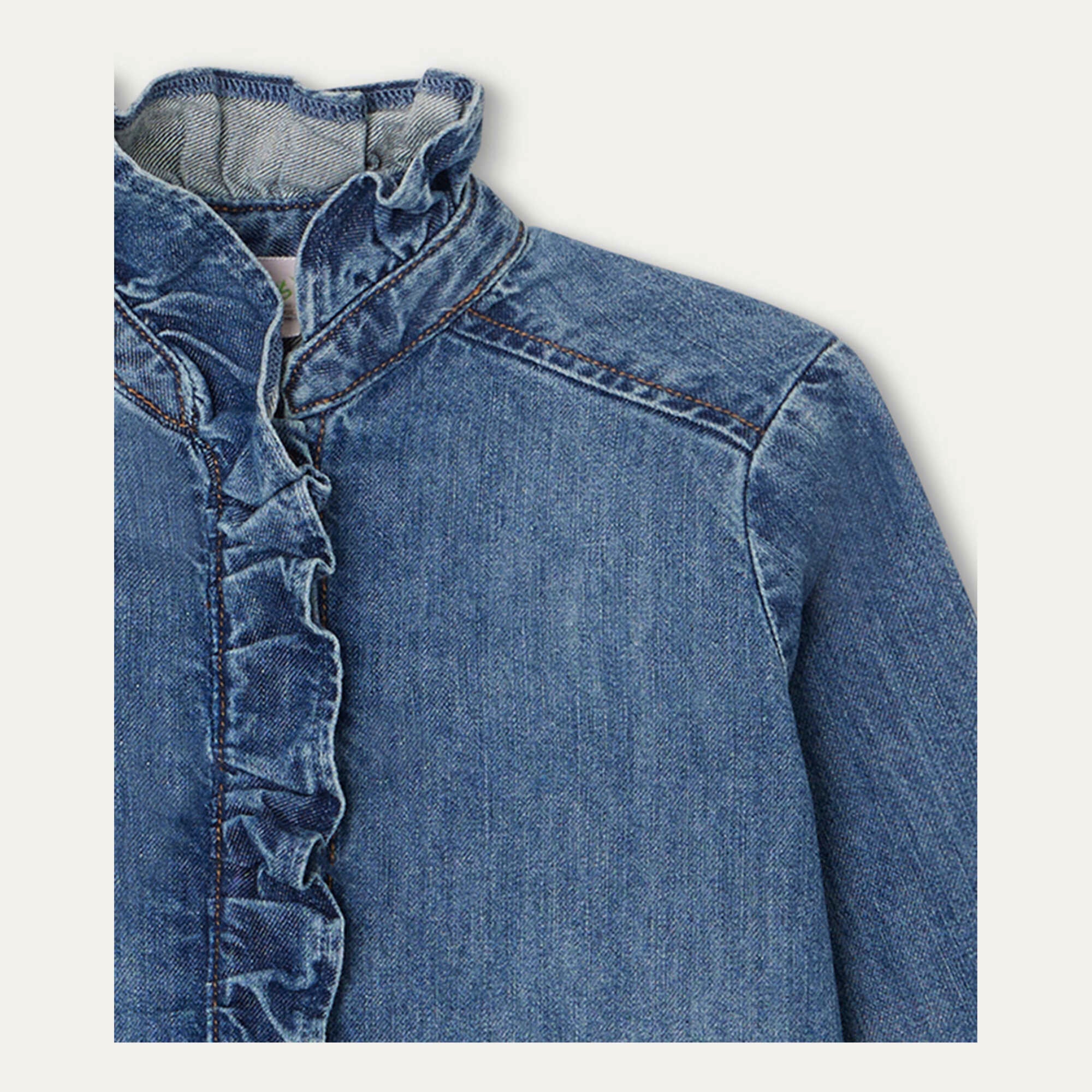 Girls Blue Denim Shirt