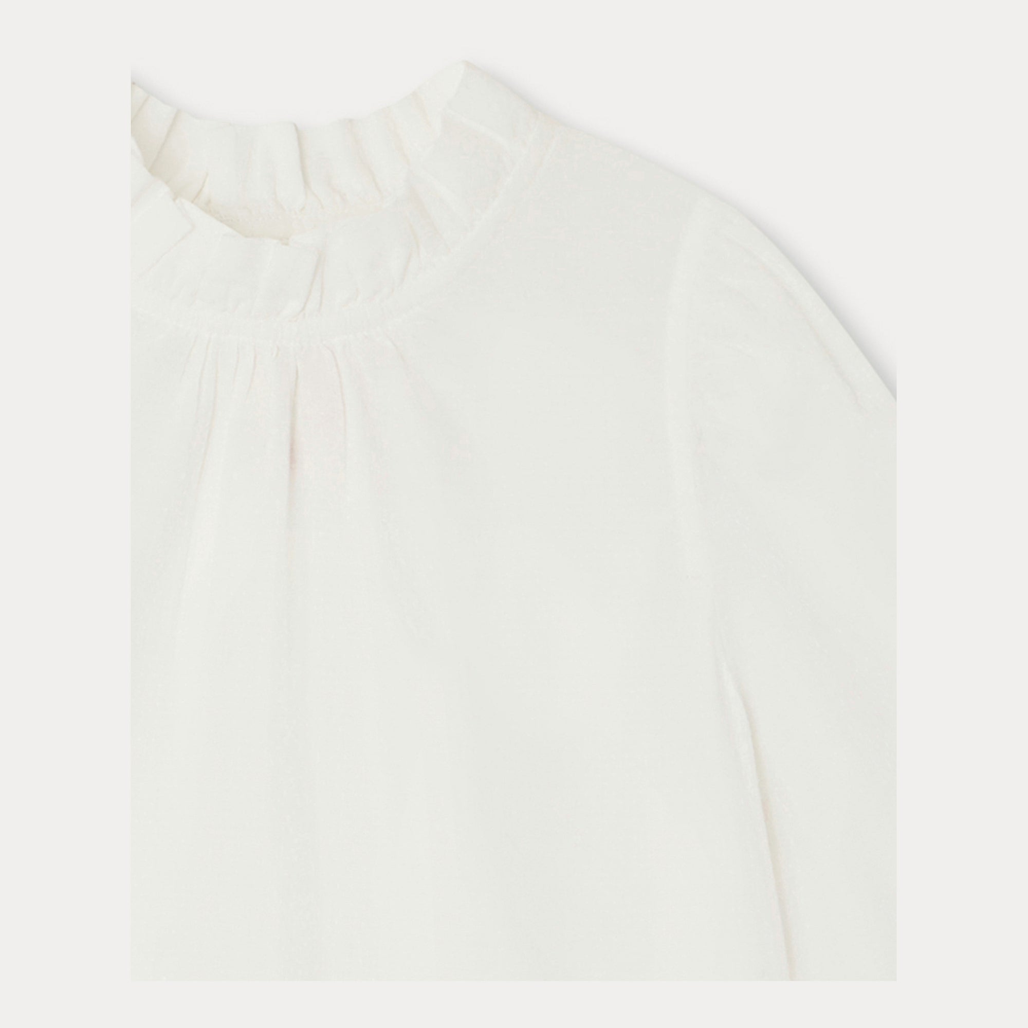 Girls White Cotton Top