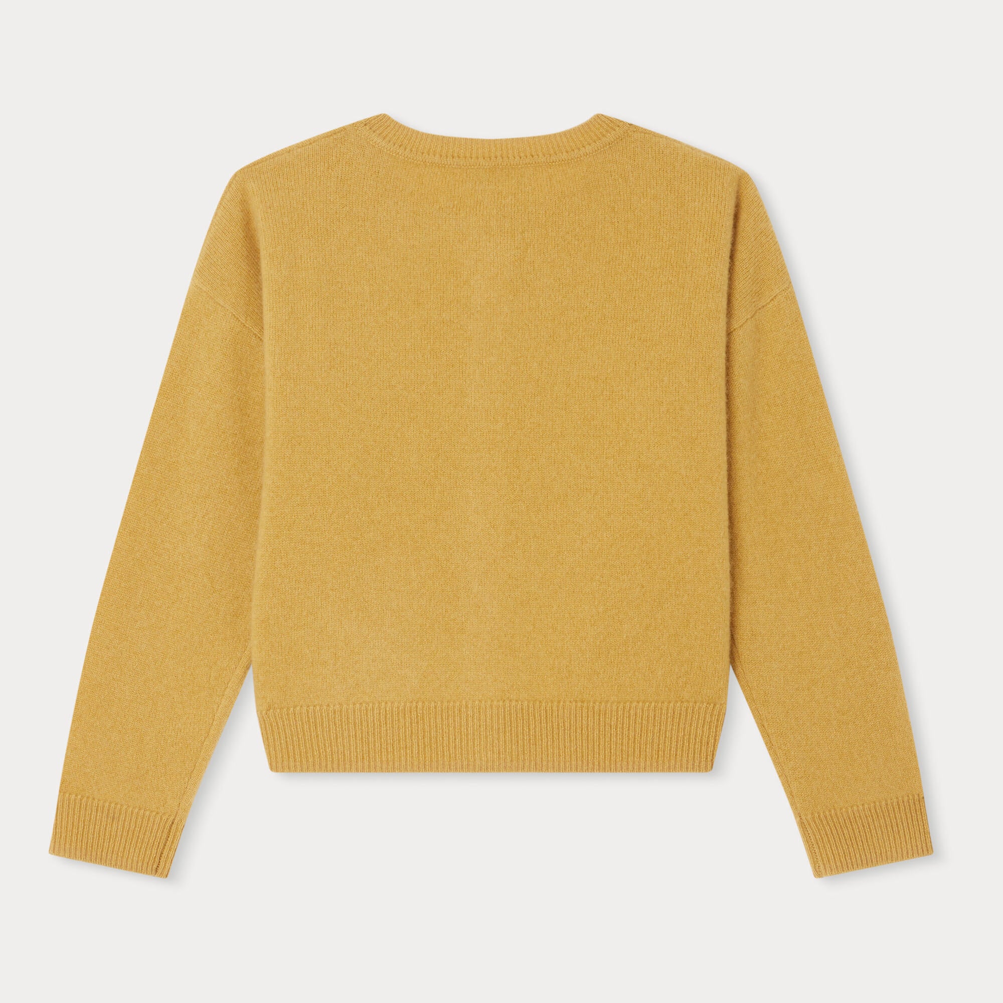 Girls Yellow Cashmere Cardigan