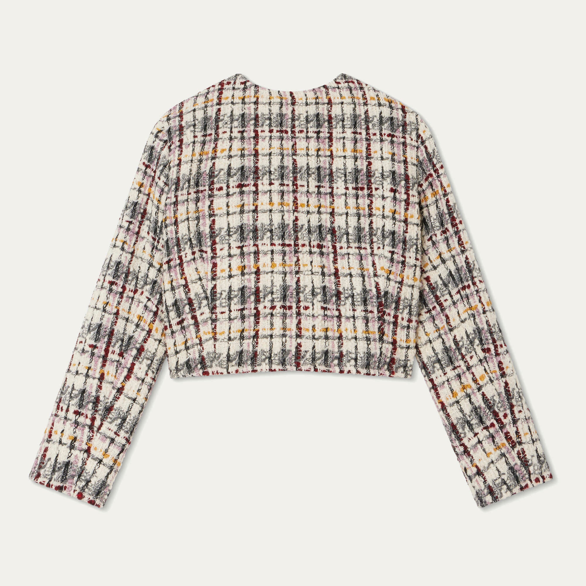 Girls Multicolor Check Jacket