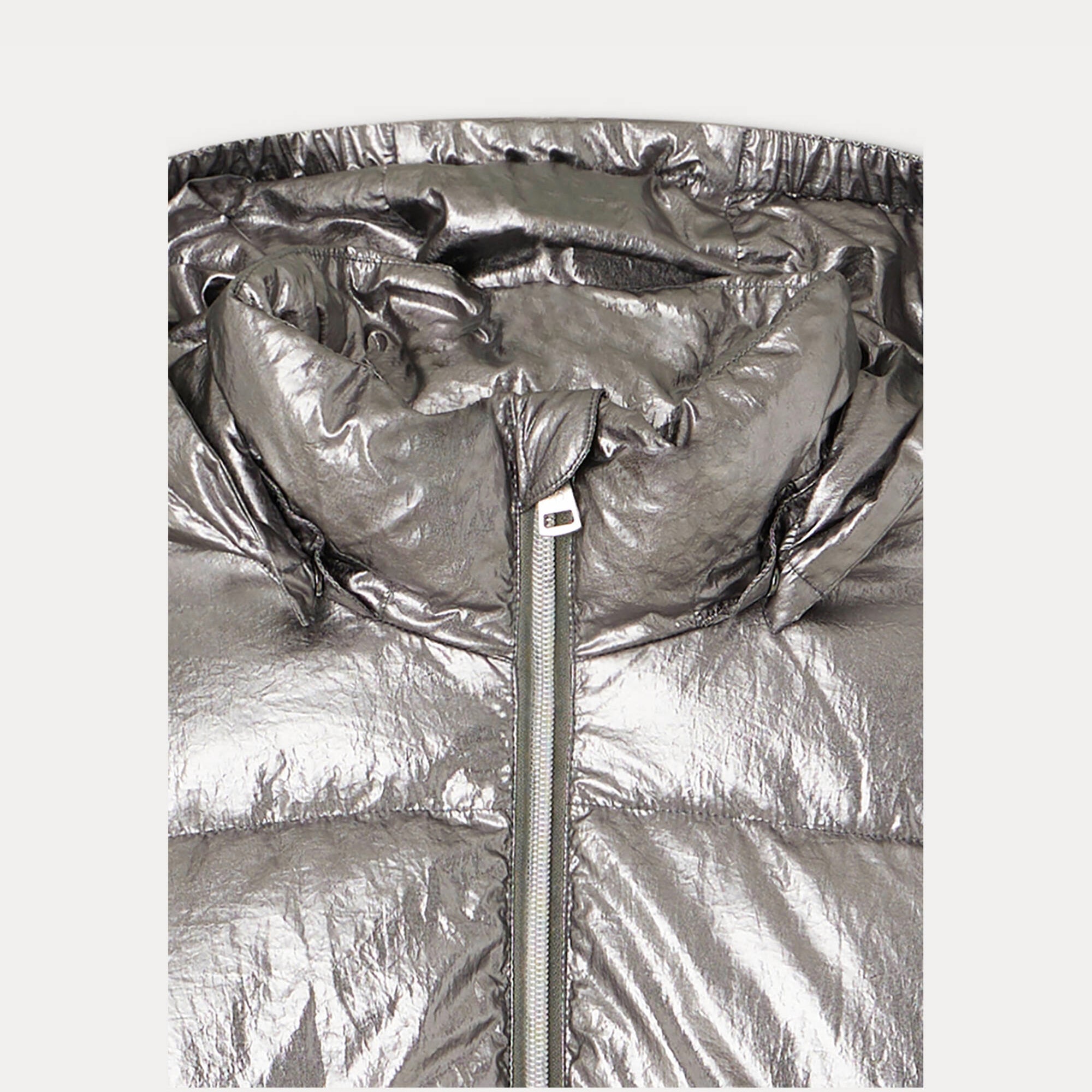 Girls Silver Padded Jacket