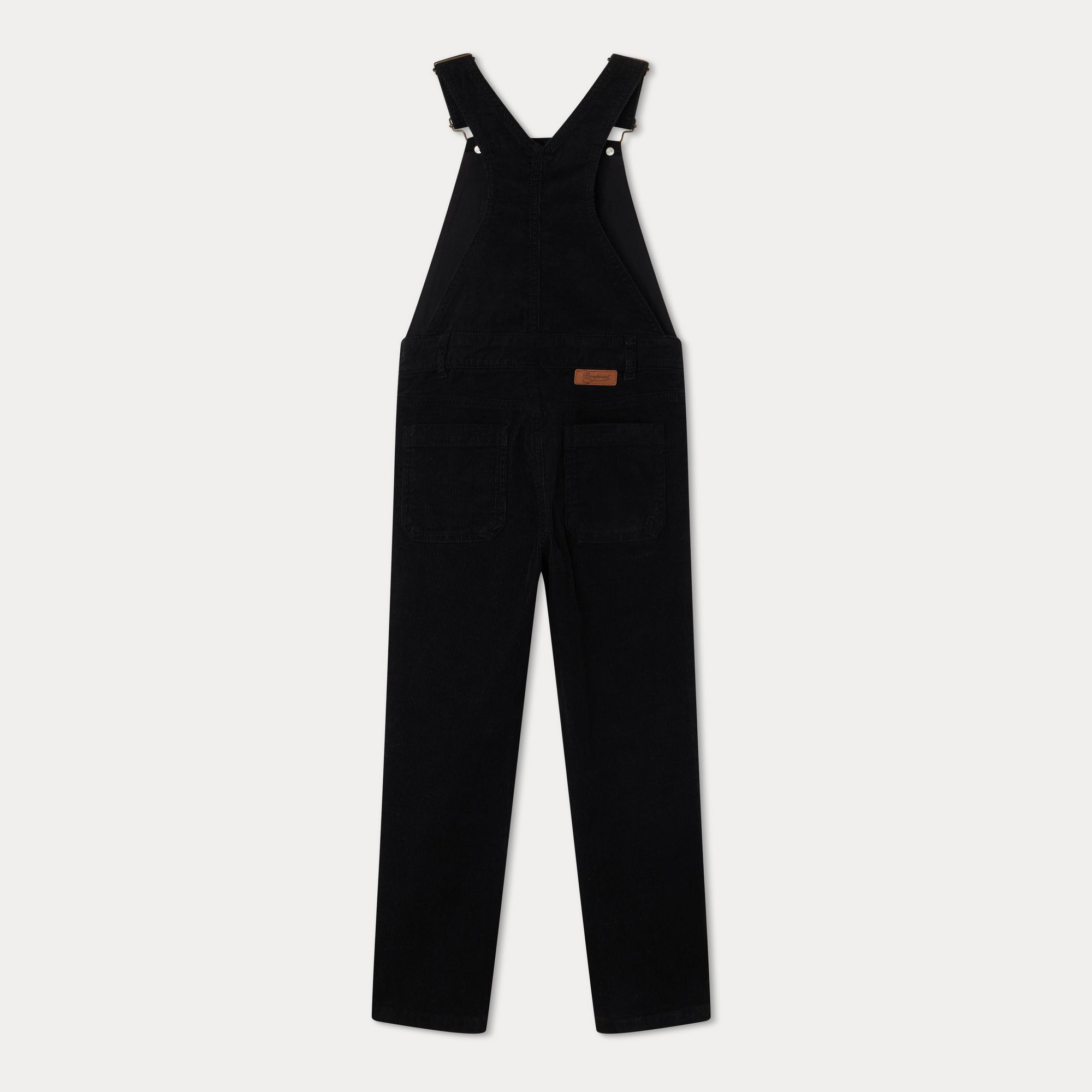 Girls Black Overalls