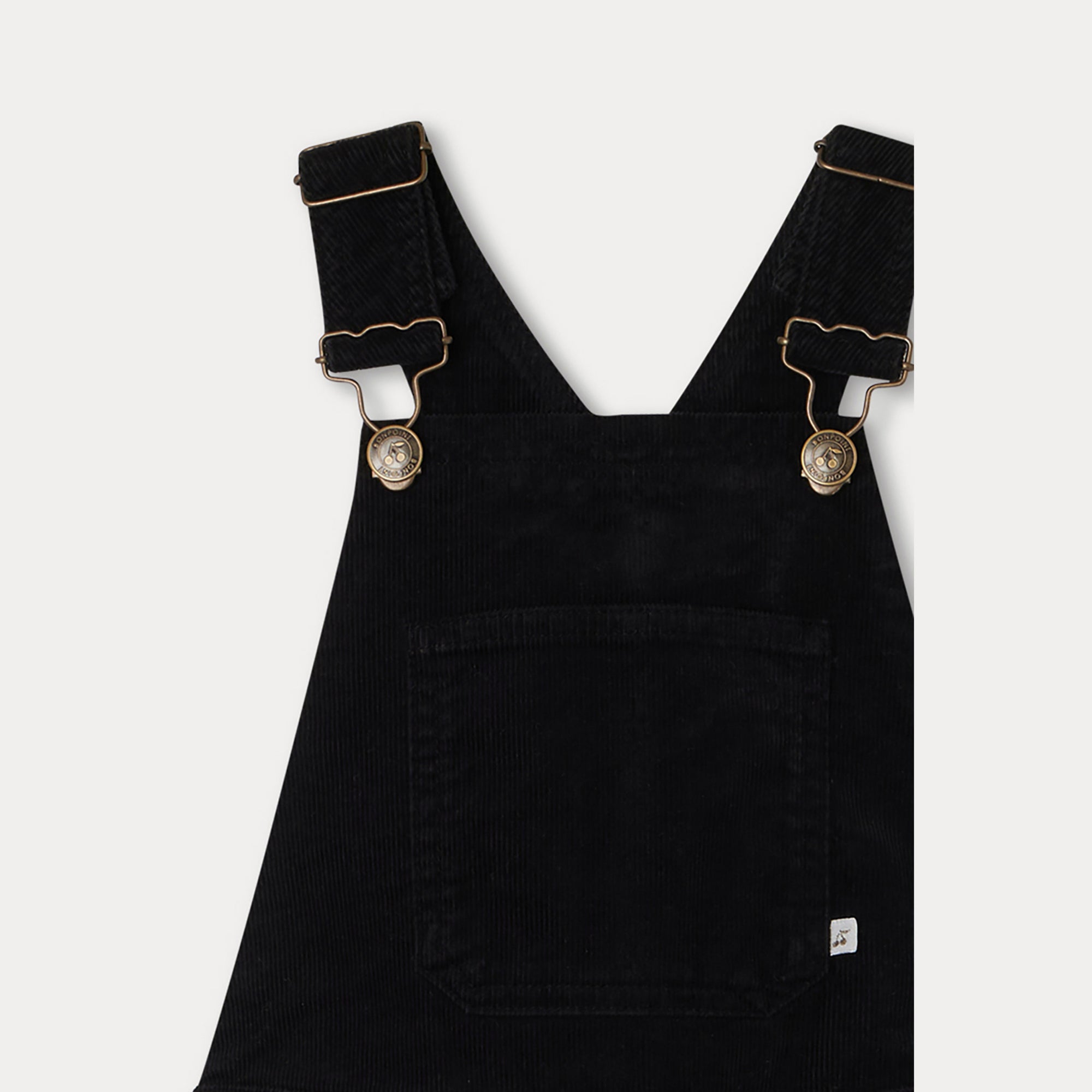 Girls Black Overalls
