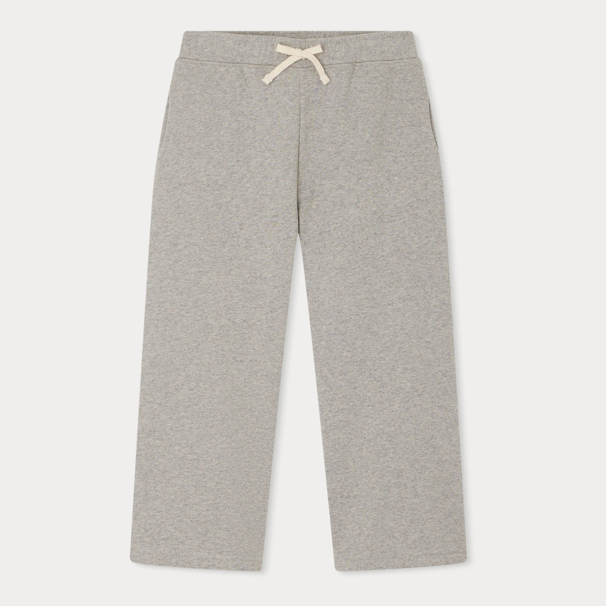 Girls Grey Cotton Trousers