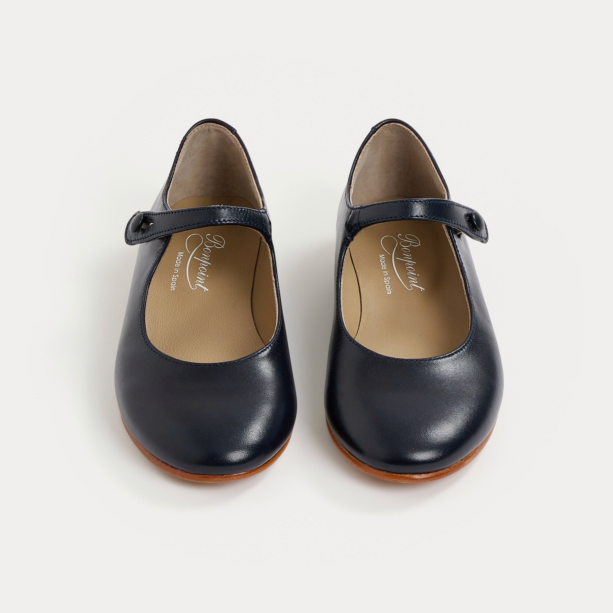 Girls Navy Flat Shoes
