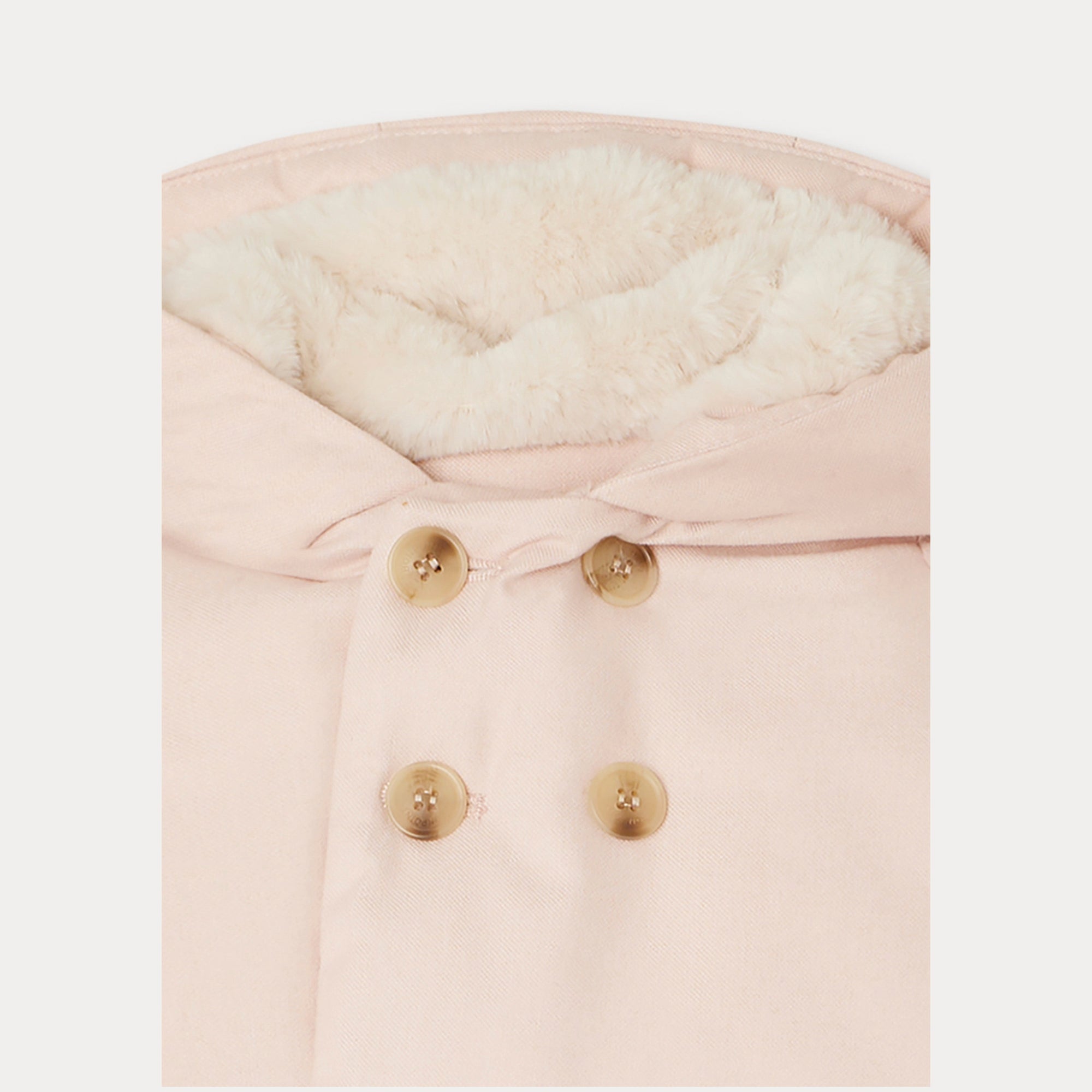 Baby Girls Light Pink Padded Down Jacket