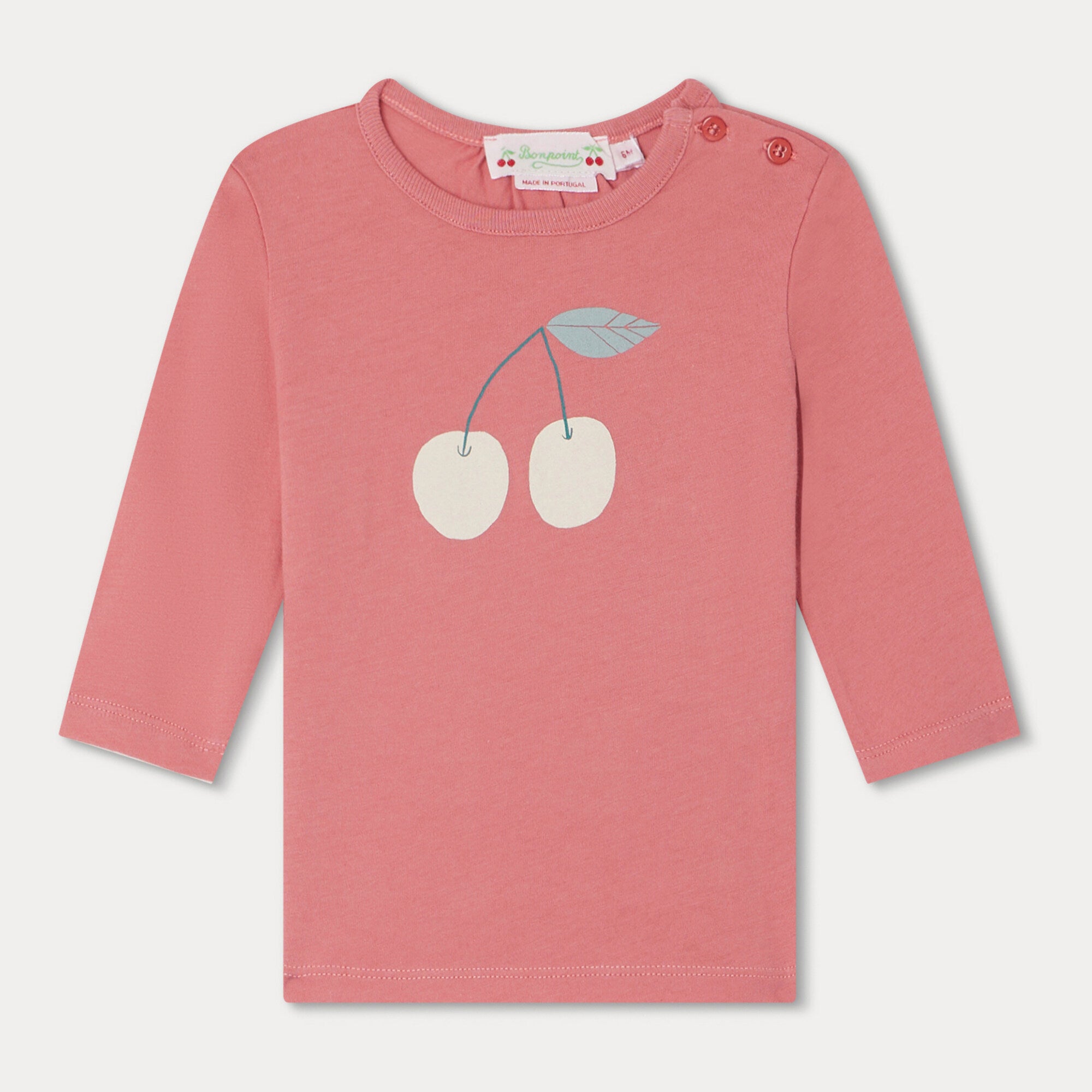 Baby Girls Pink Logo Printed T-Shirt