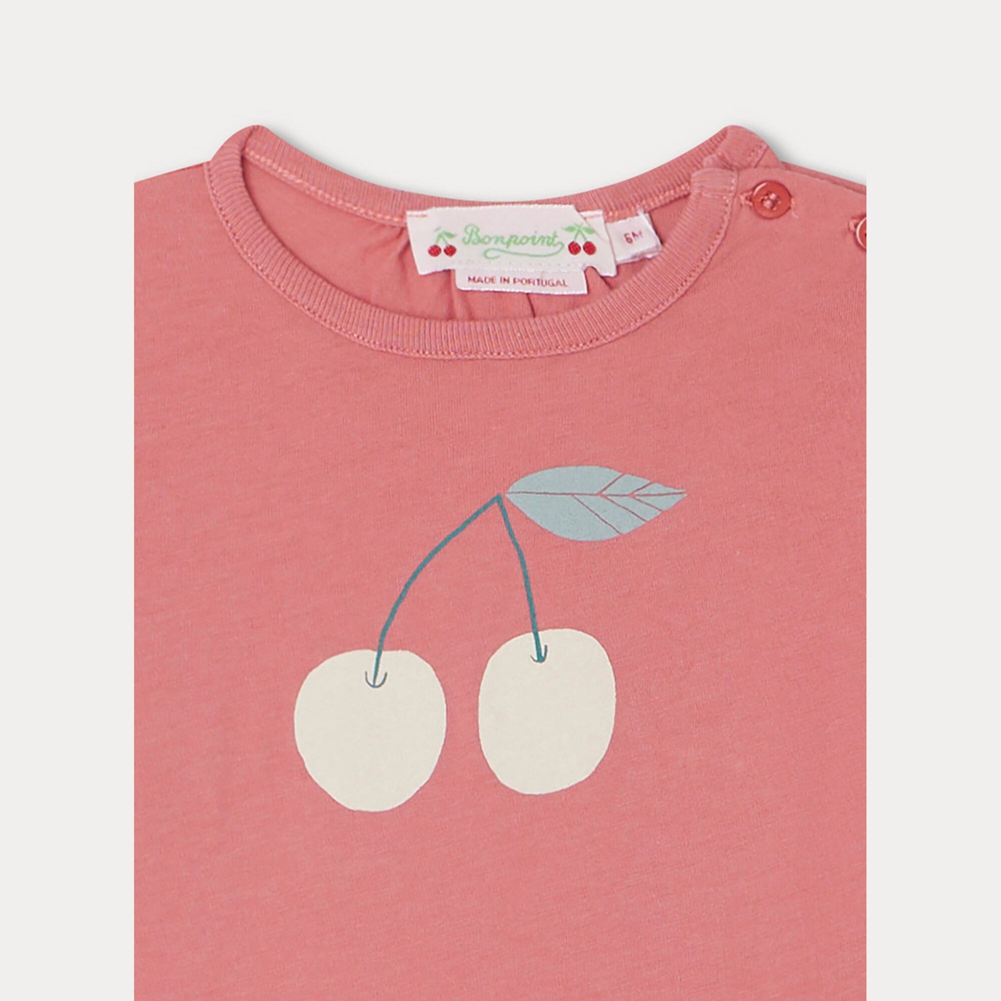Baby Girls Pink Logo Printed T-Shirt