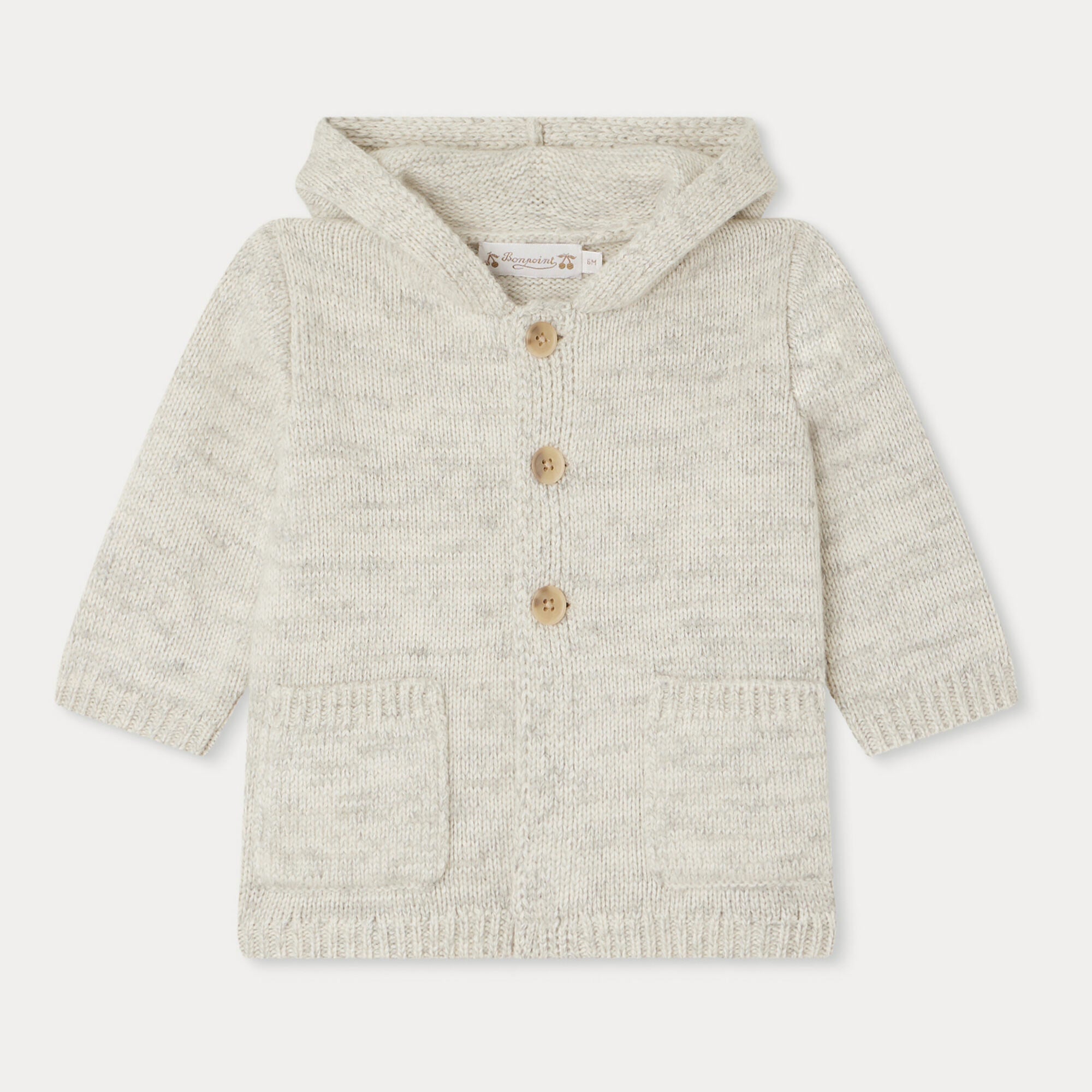 Baby Boys & Girls Light Grey Wool Sweater