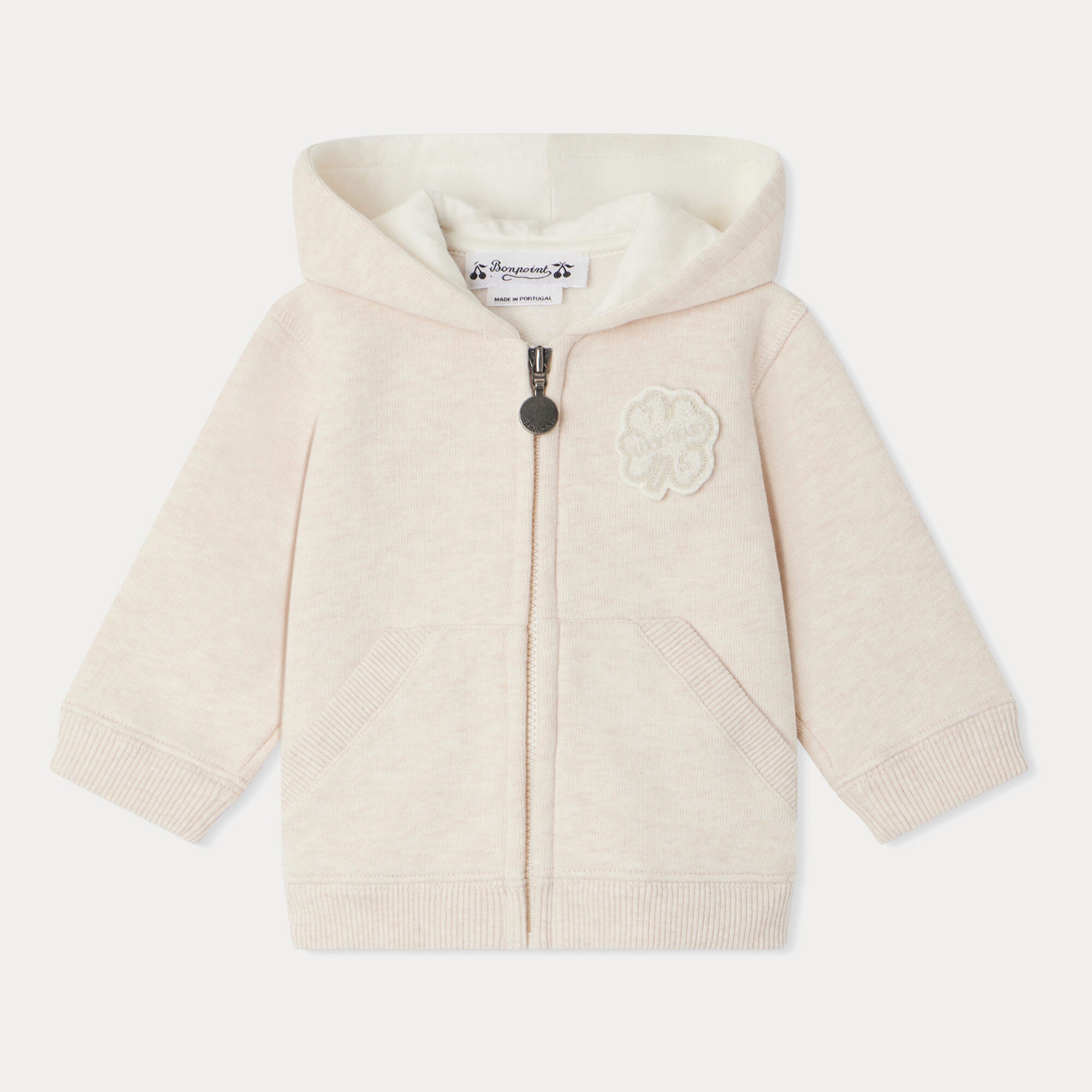 Baby Boys & Girls Ivory Zip-Up Top