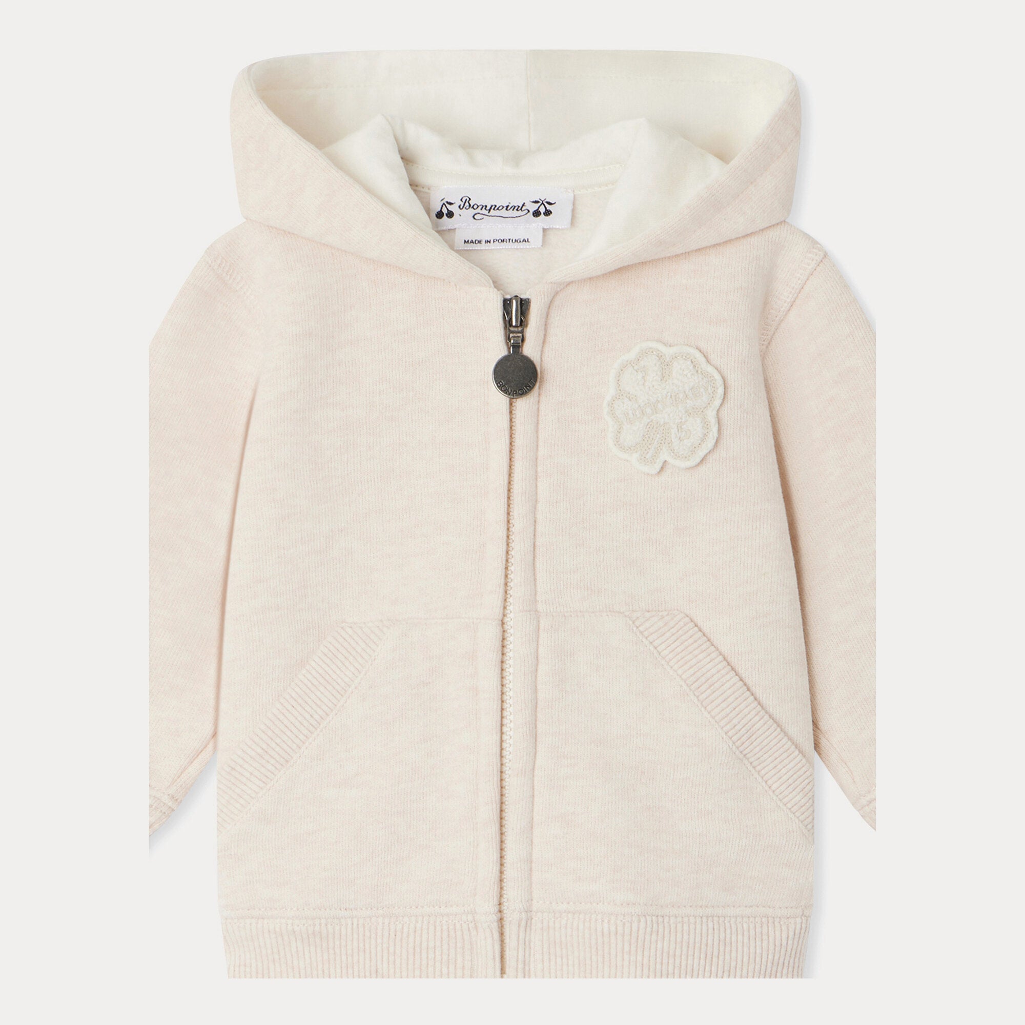 Baby Boys & Girls Ivory Zip-Up Top