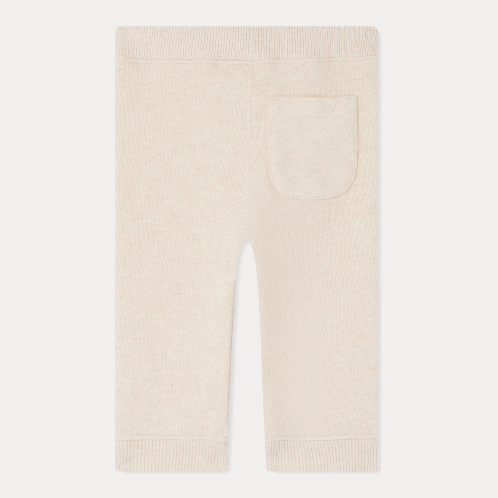 Baby Boys & Girls Ivory Cotton Trousers
