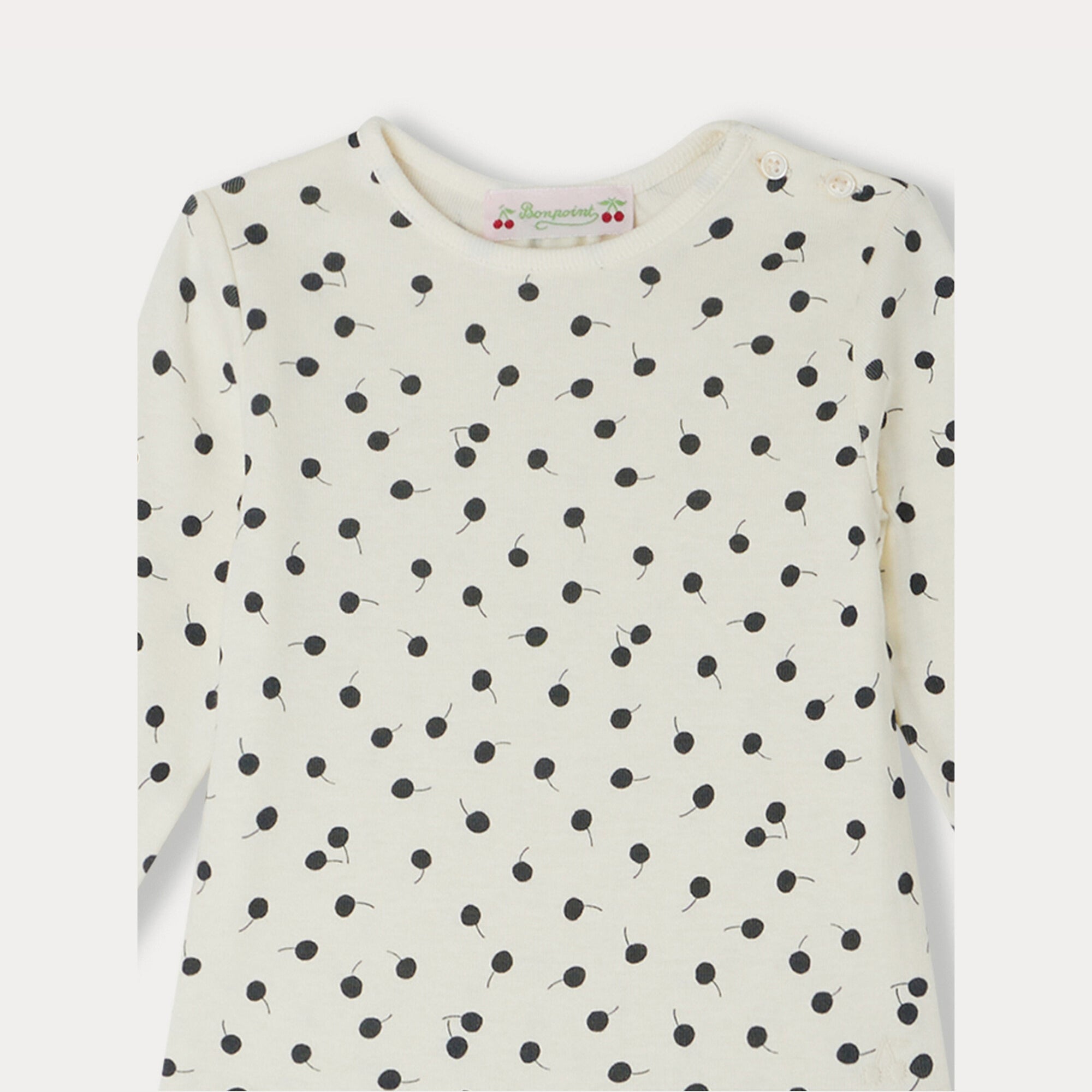 Baby Girls Beige Cotton T-Shirt