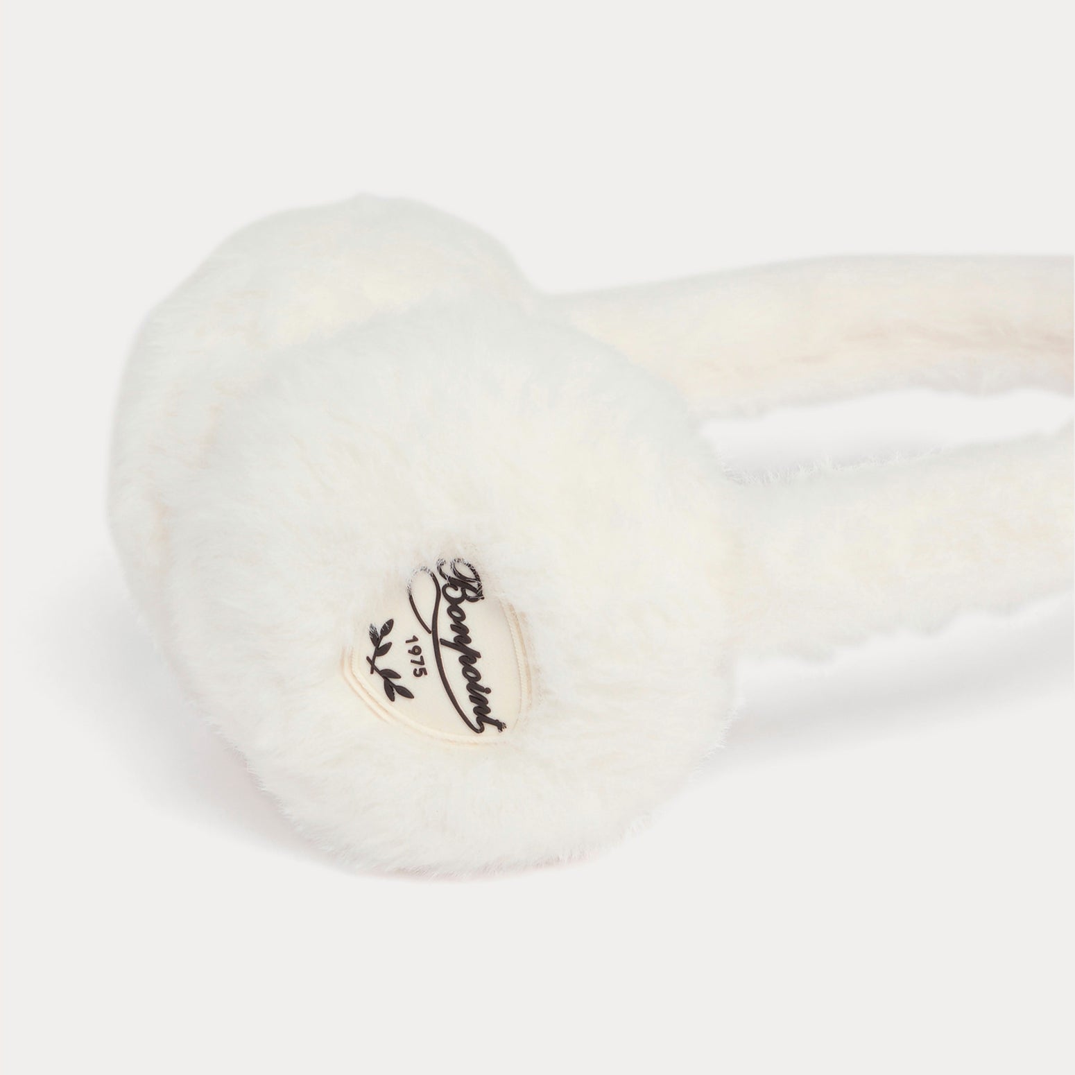 Girls White Faux Fur Earmuffs