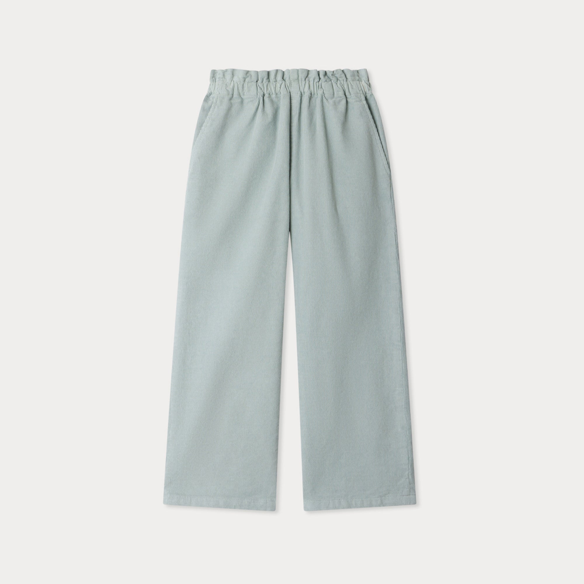 Girls Light Green Corduroy Trousers