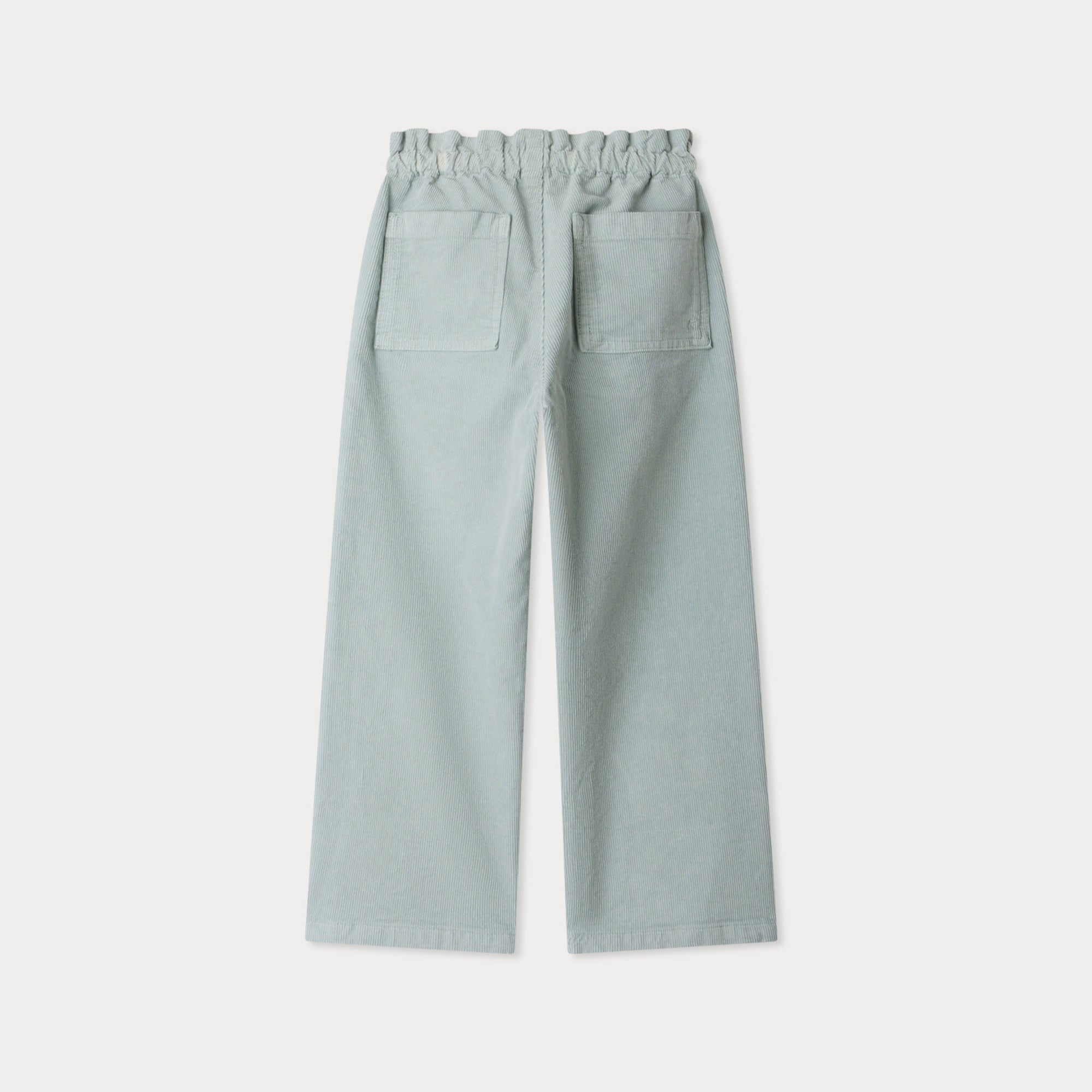 Girls Light Green Corduroy Trousers