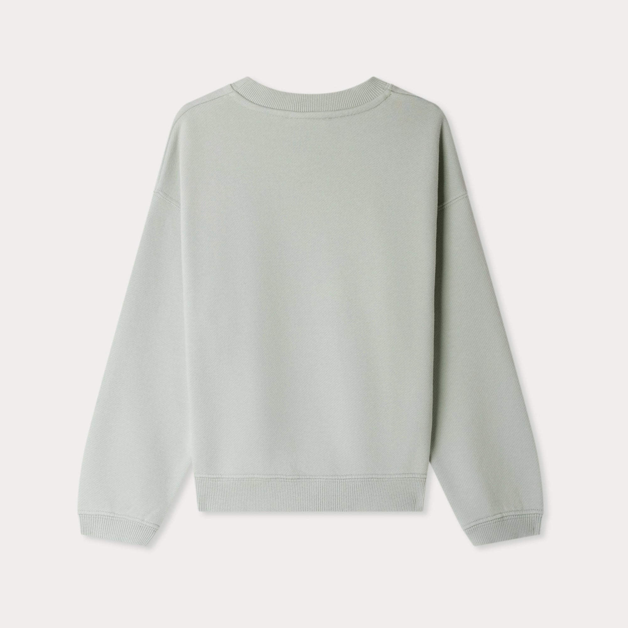 Boys & Girls Light Green Logo Cotton Sweatshirt