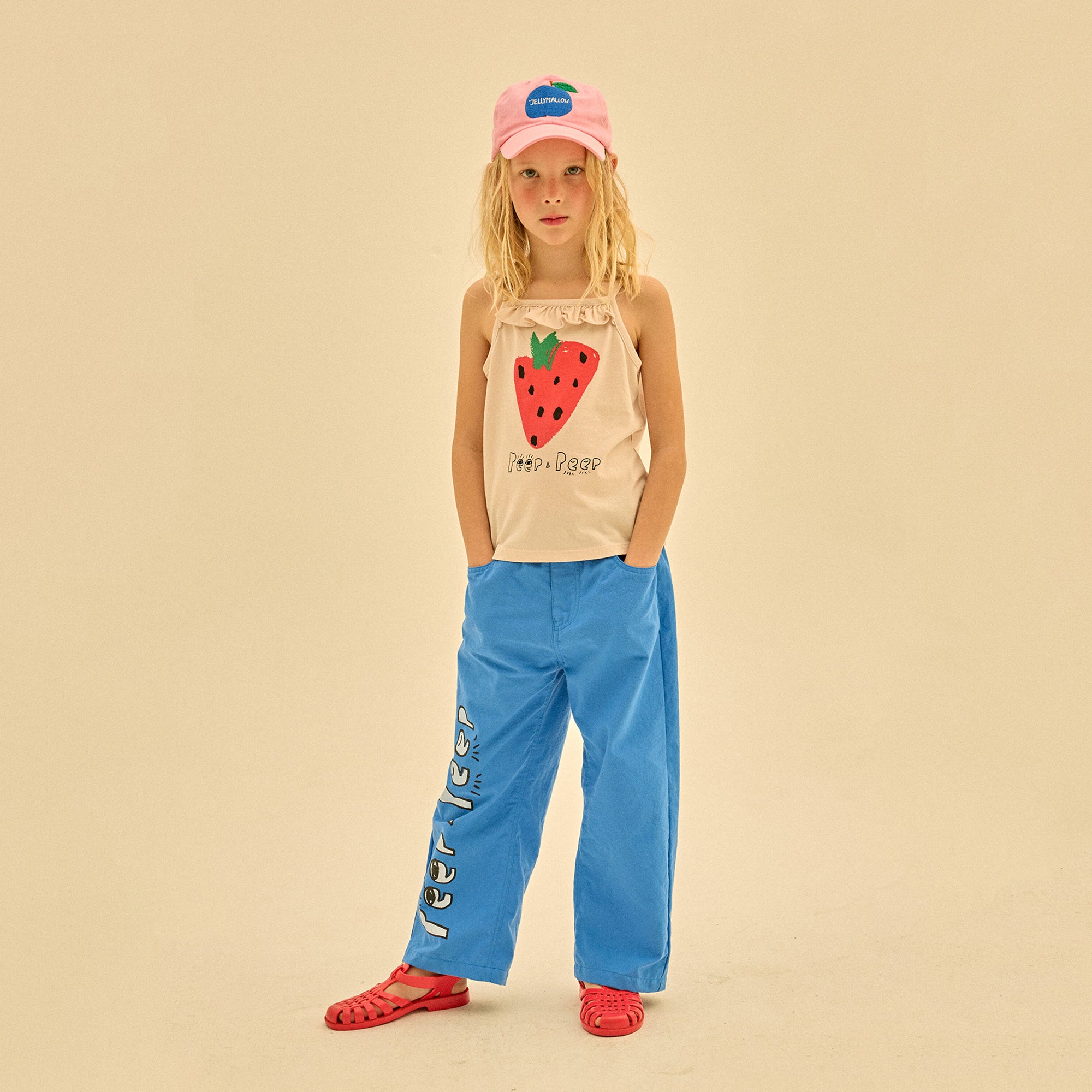 Girls Pink Logo Baseball Cap