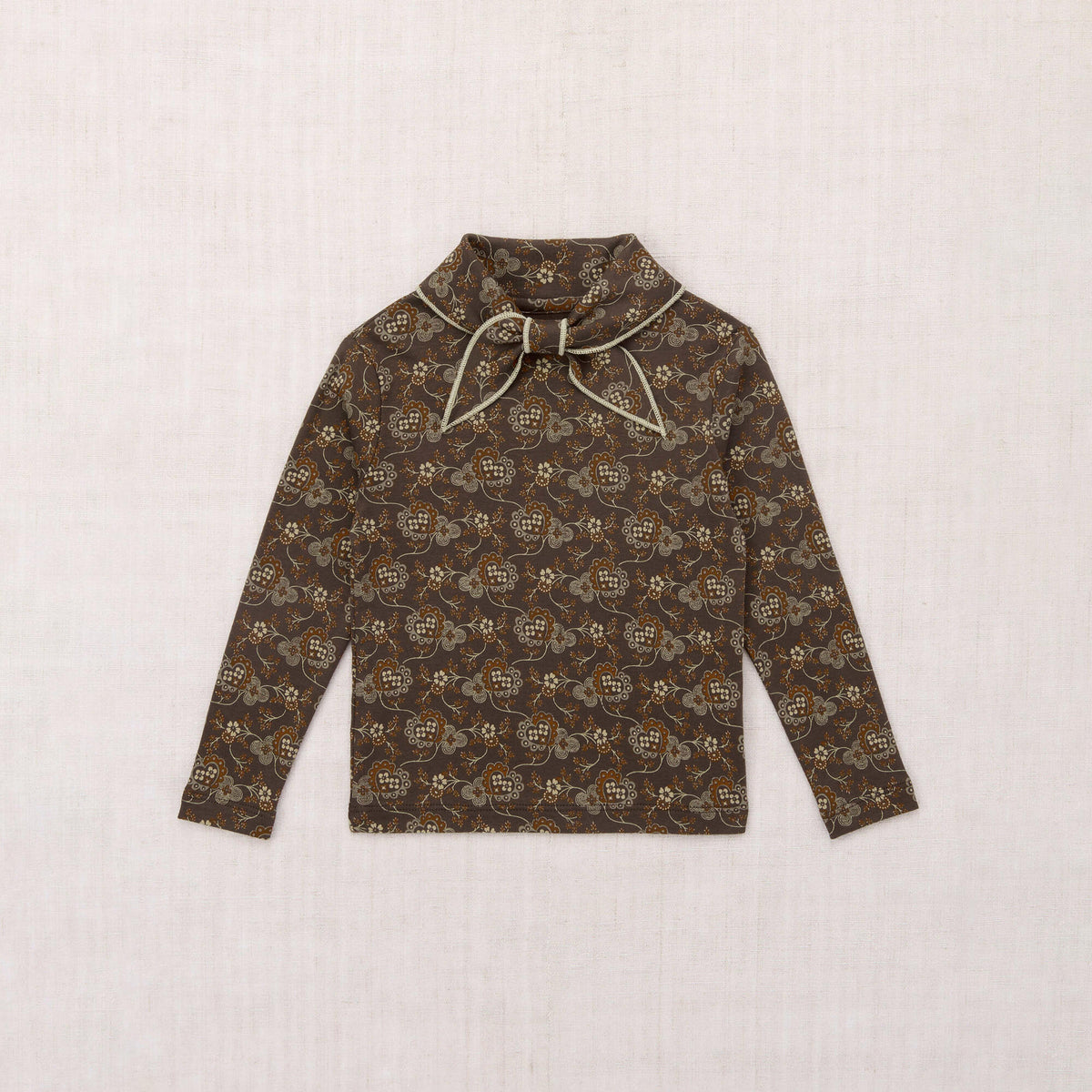 Boys & Girls Brown Printed Cotton T-Shirt