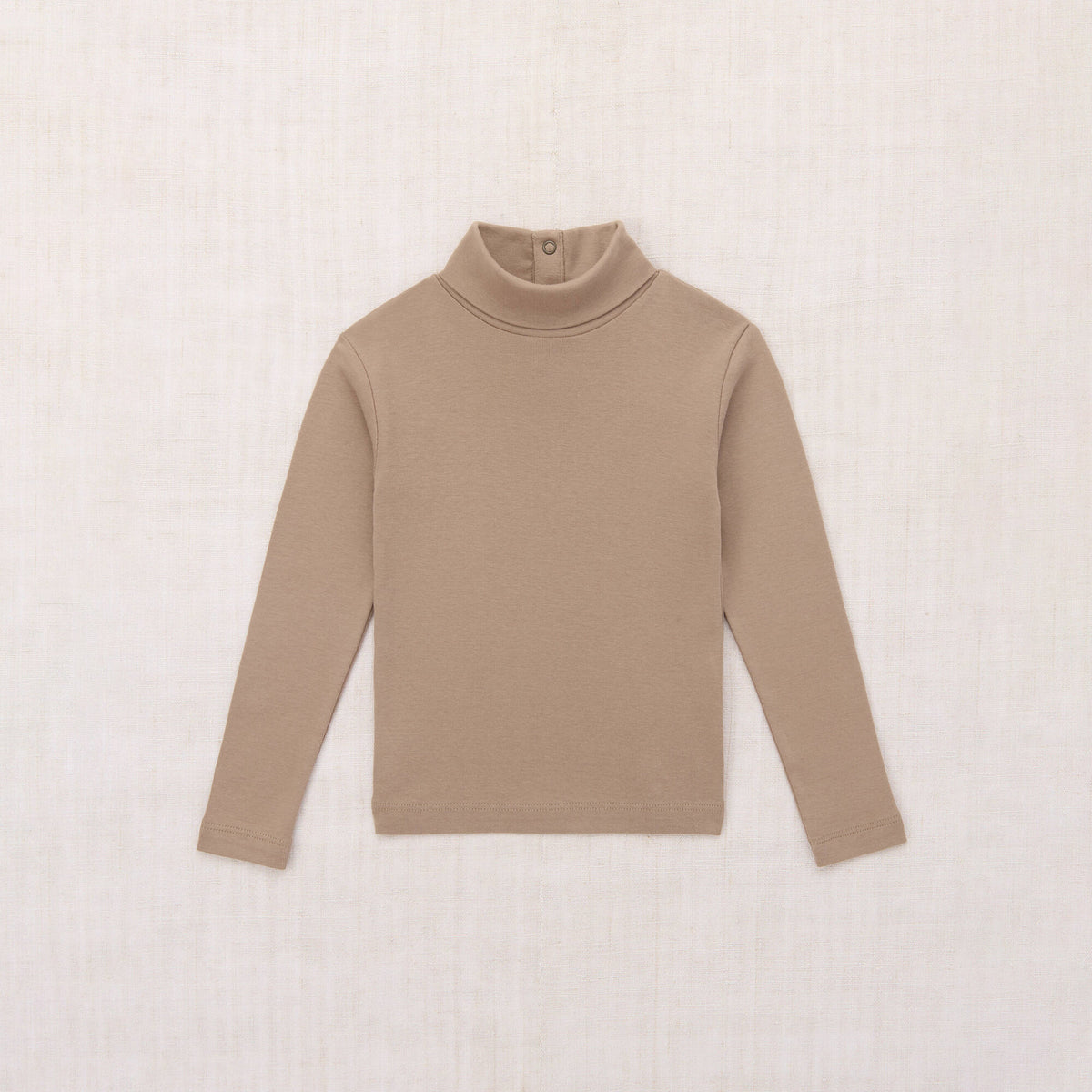 Boys & Girls Beige Cotton Turtleneck