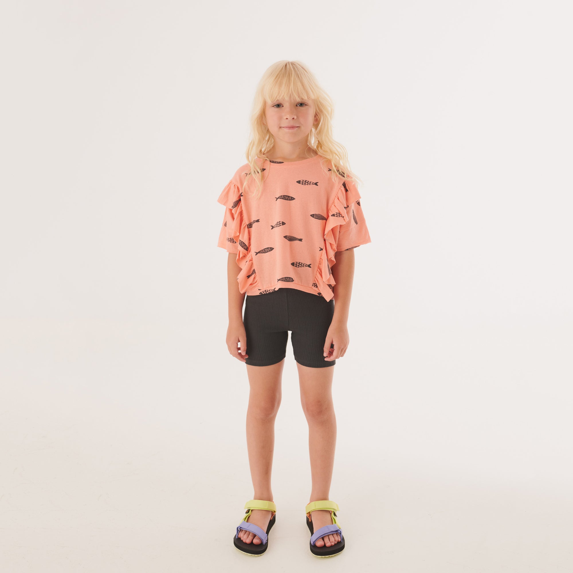 Girls Black Cotton Leggings