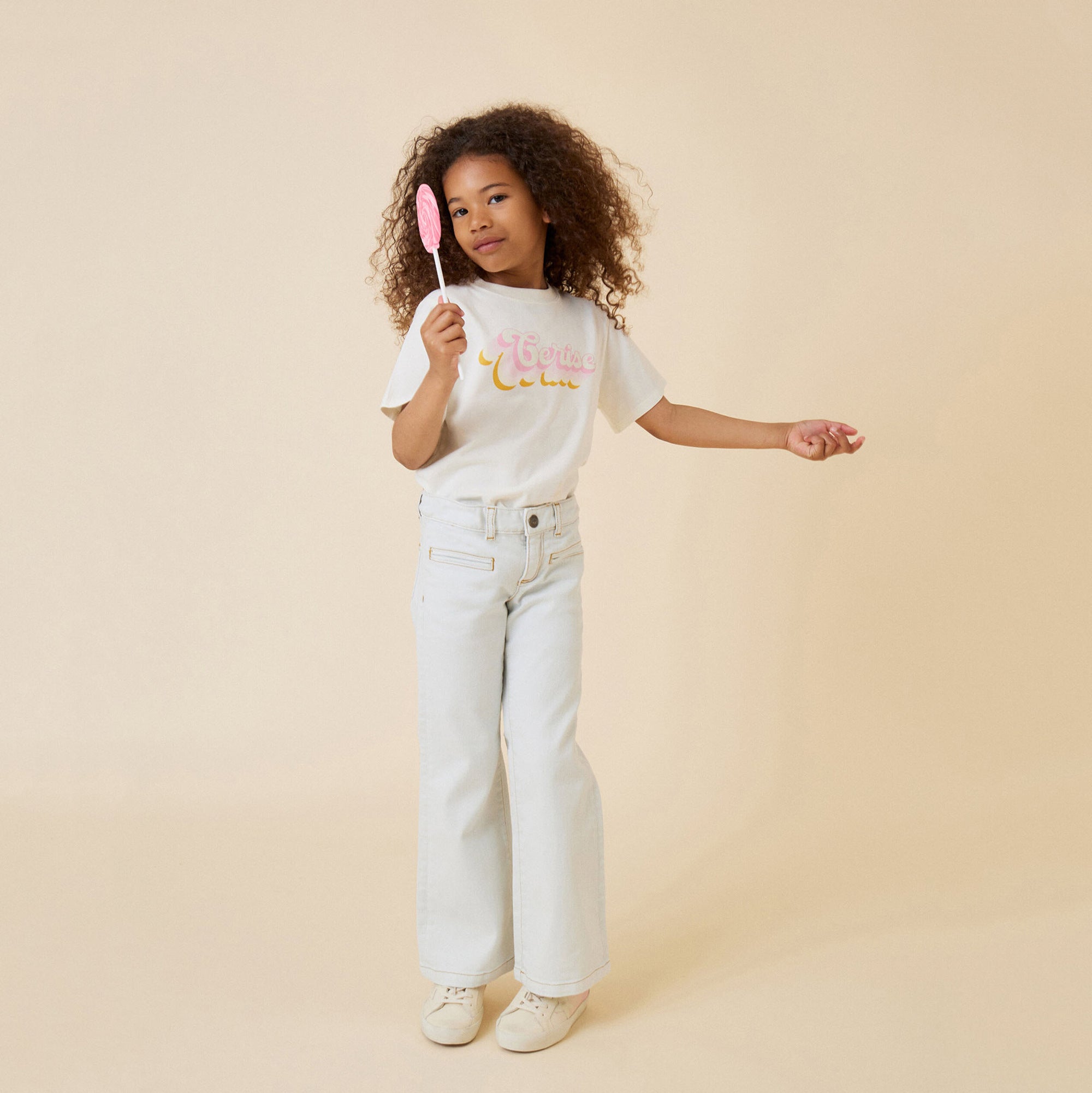 Girls Blue Denim Trousers